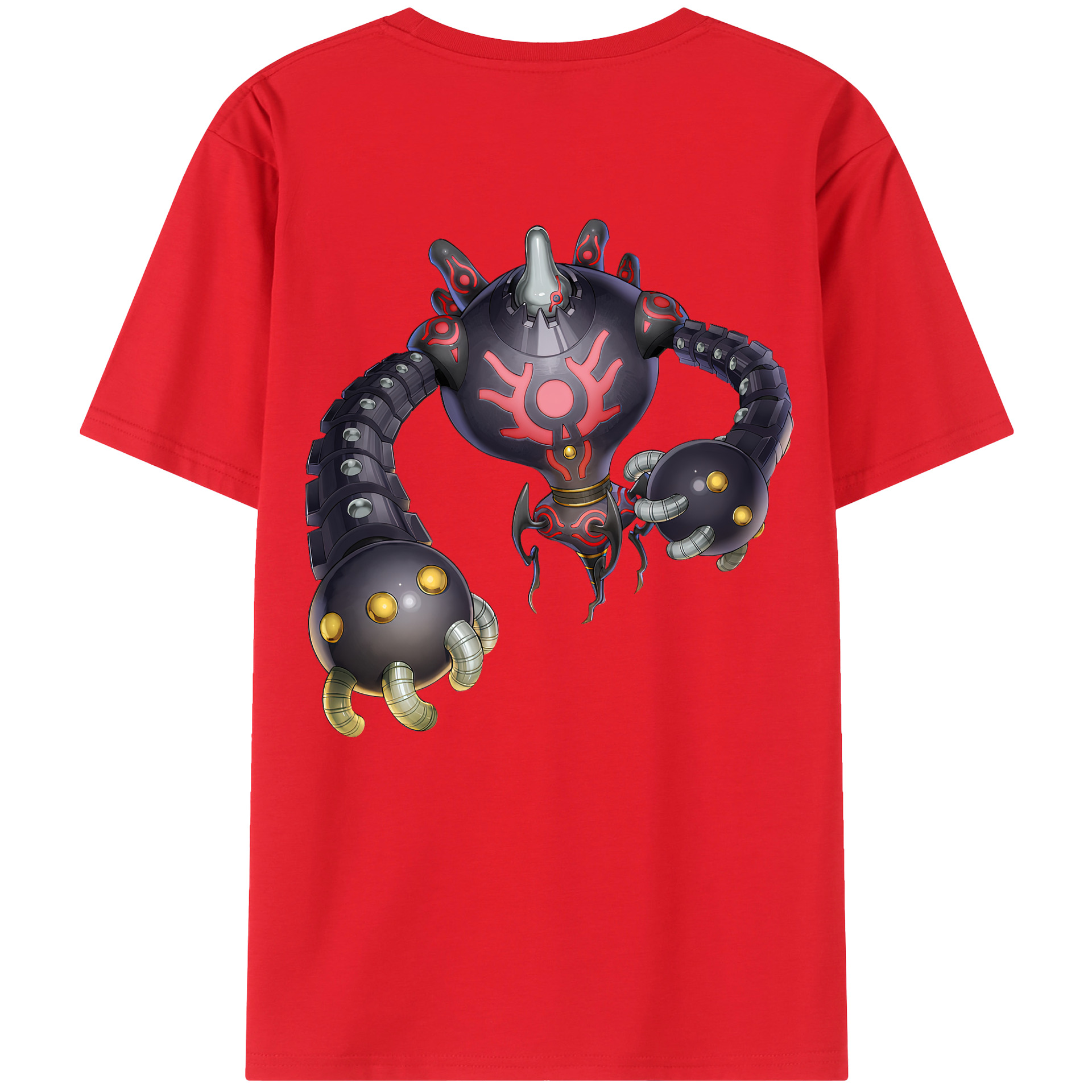 （画像用） 遊☆戯☆王 Yu-Gi-Oh! 綿100％ メンズ半袖Tシャツ（バックプリント） 通気性