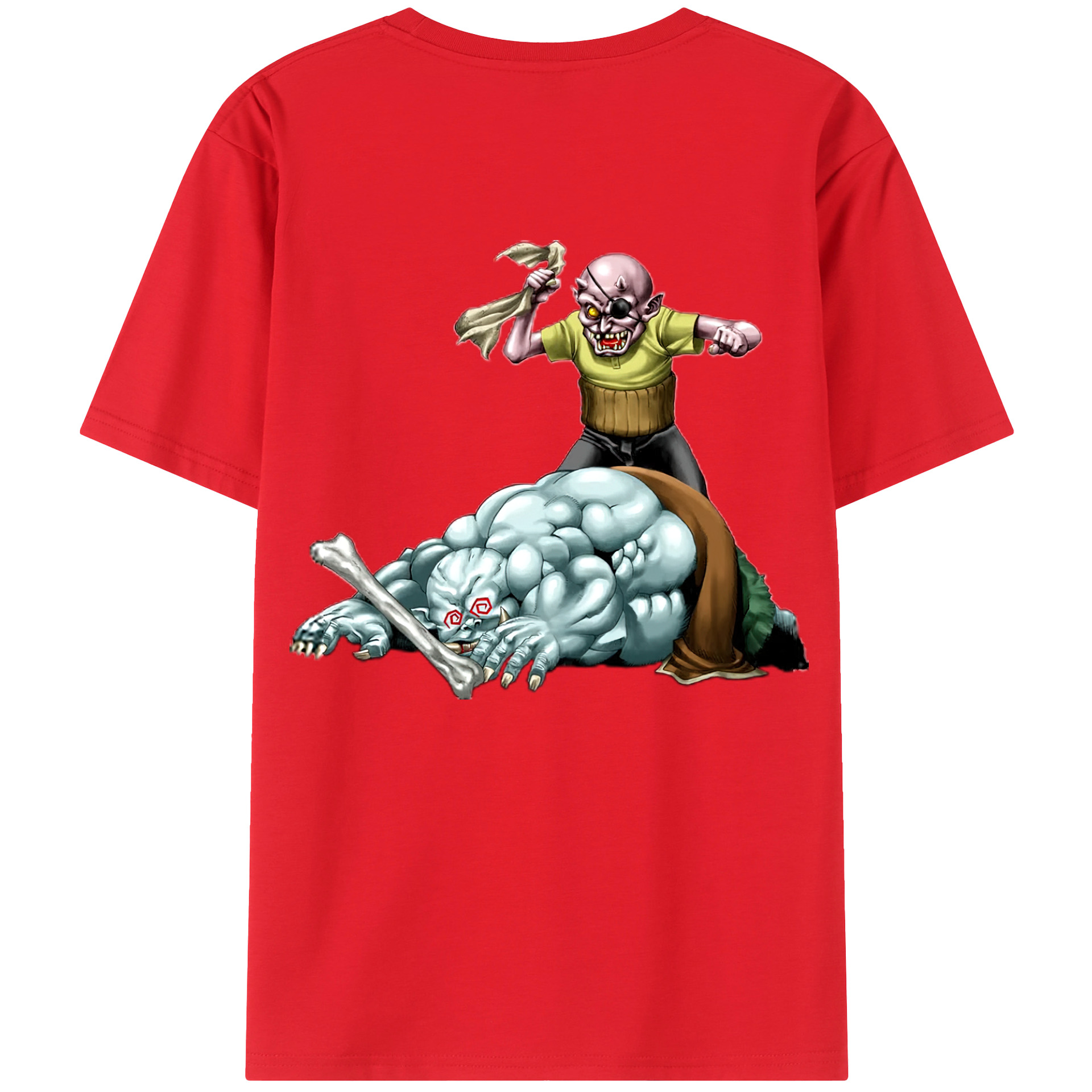 （画像用） 遊☆戯☆王 Yu-Gi-Oh! 綿100％ メンズ半袖Tシャツ（バックプリント） 通気性
