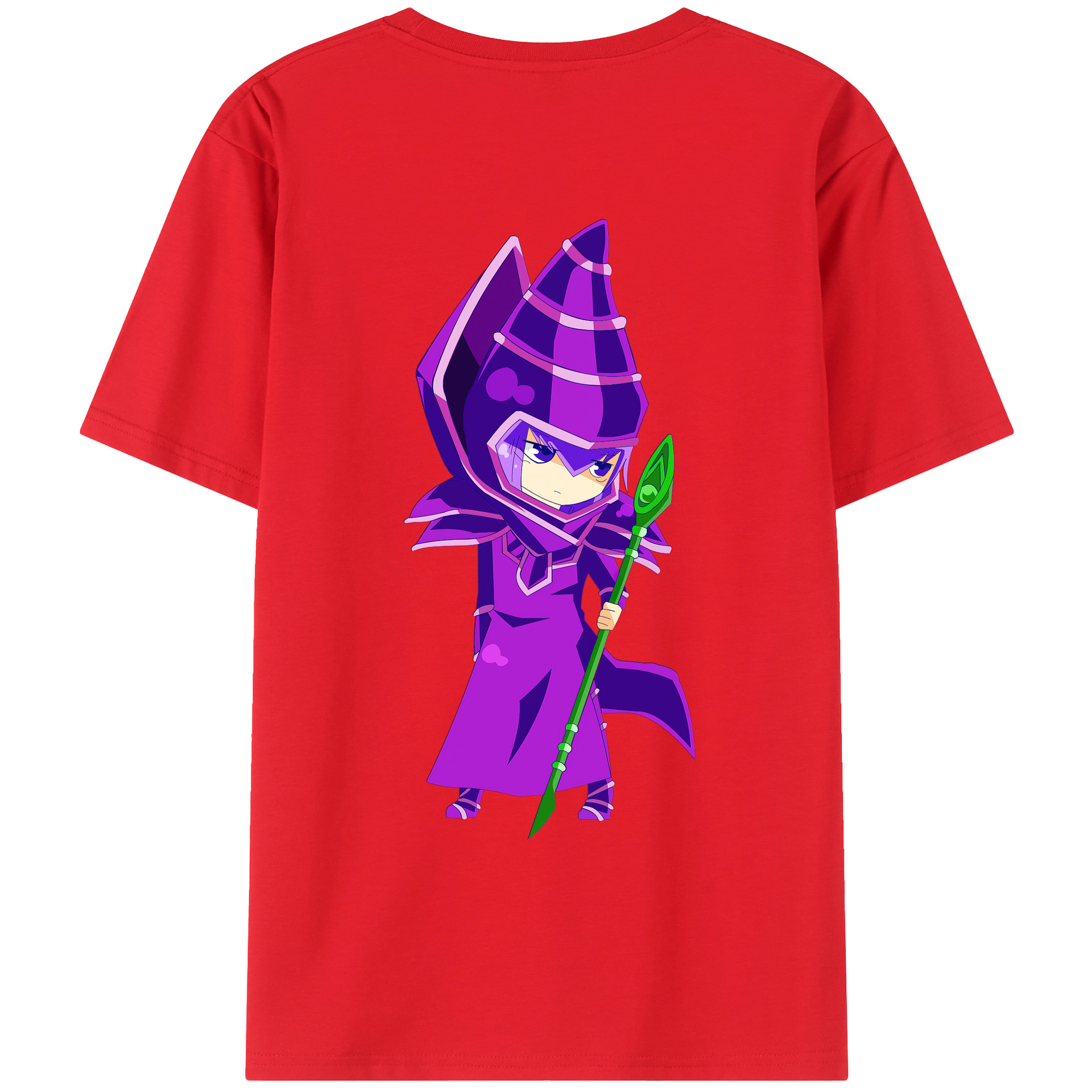 （画像用） 遊☆戯☆王 Yu-Gi-Oh! 綿100％ メンズ半袖Tシャツ（バックプリント） 通気性