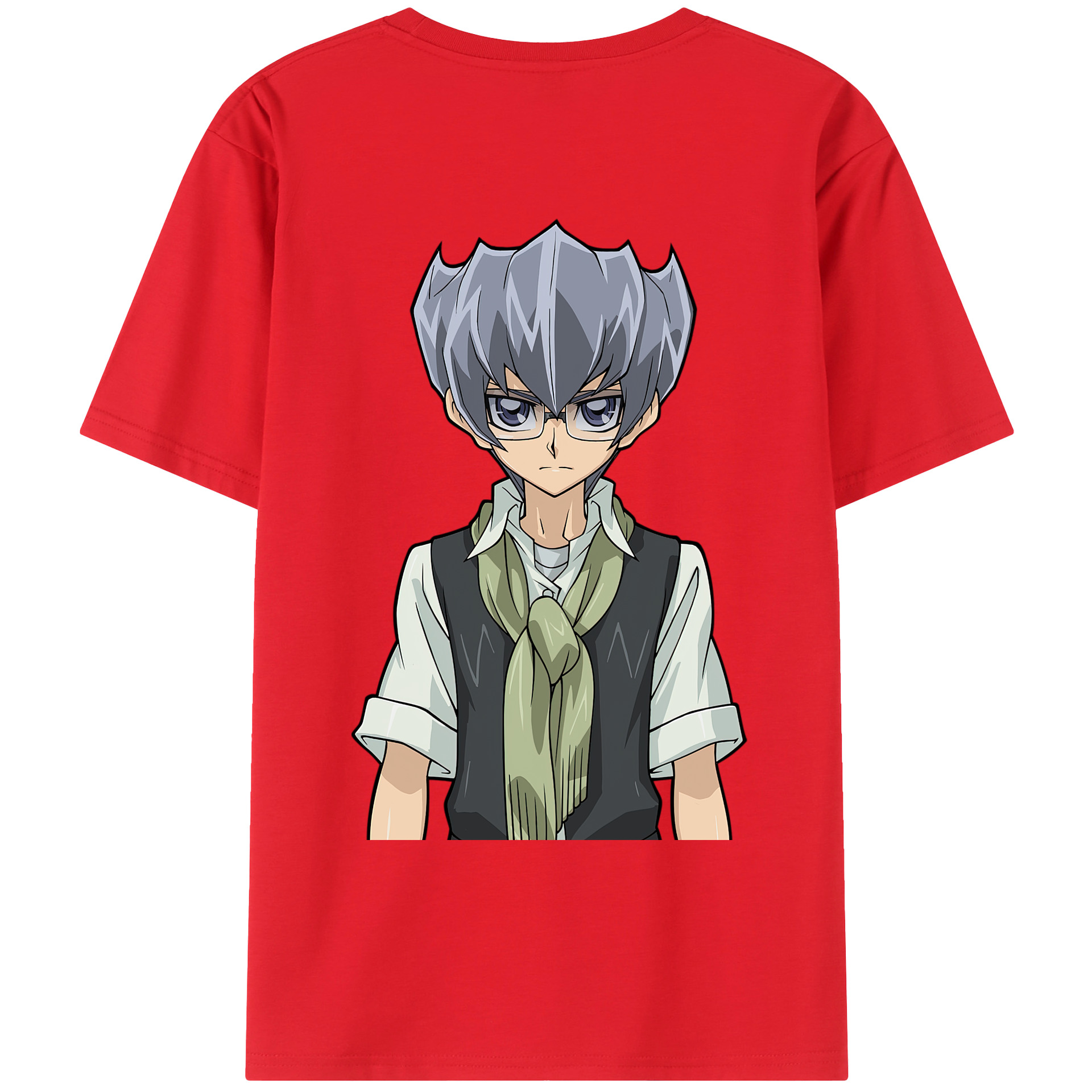 （画像用） 遊☆戯☆王 Yu-Gi-Oh! 綿100％ メンズ半袖Tシャツ（バックプリント） 通気性