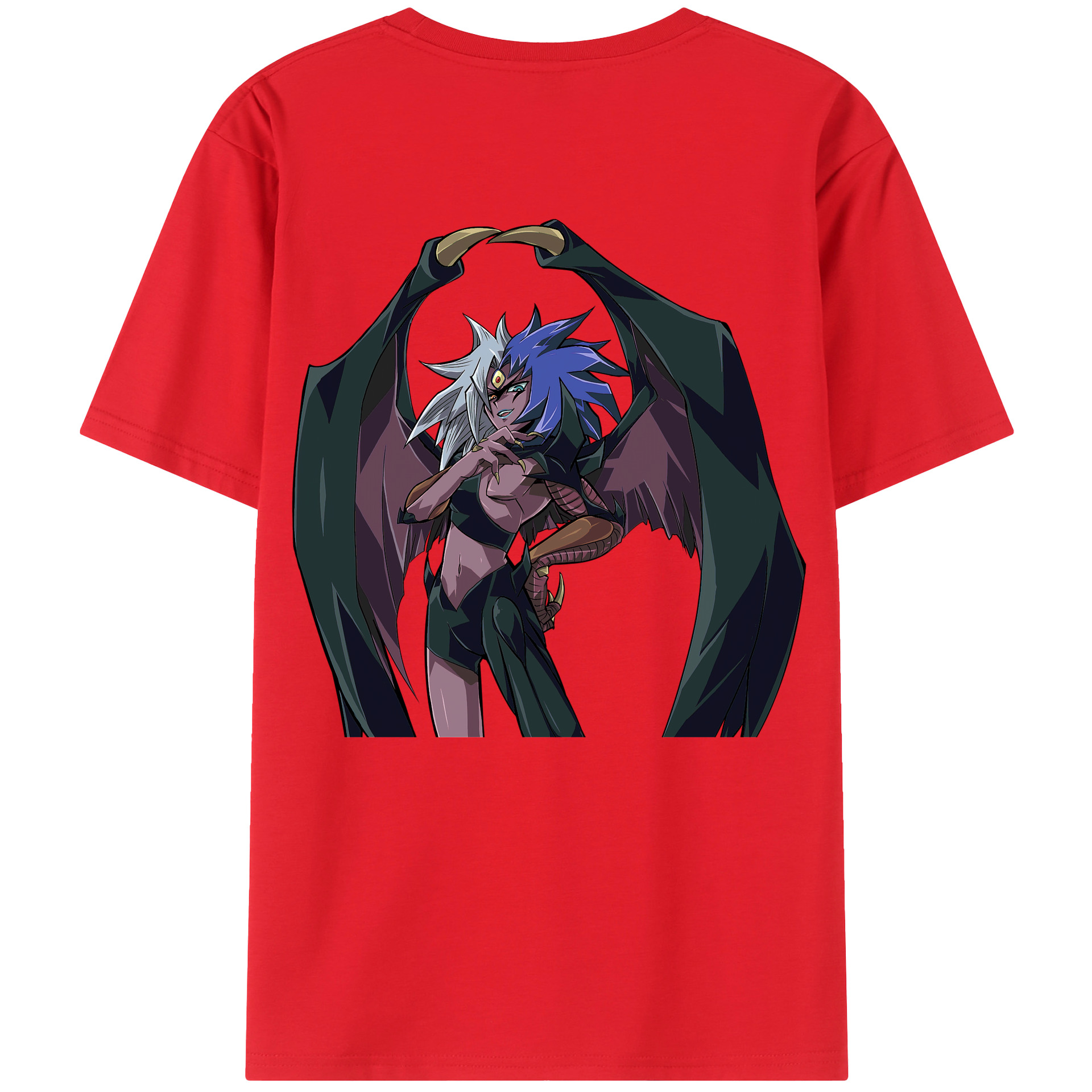（画像用） 遊☆戯☆王 Yu-Gi-Oh! 綿100％ メンズ半袖Tシャツ（バックプリント） 通気性