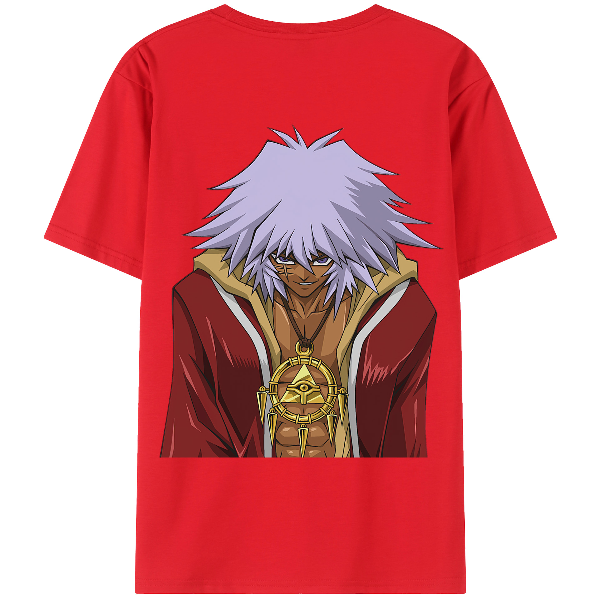 （画像用） 遊☆戯☆王 Yu-Gi-Oh! 綿100％ メンズ半袖Tシャツ（バックプリント） 通気性