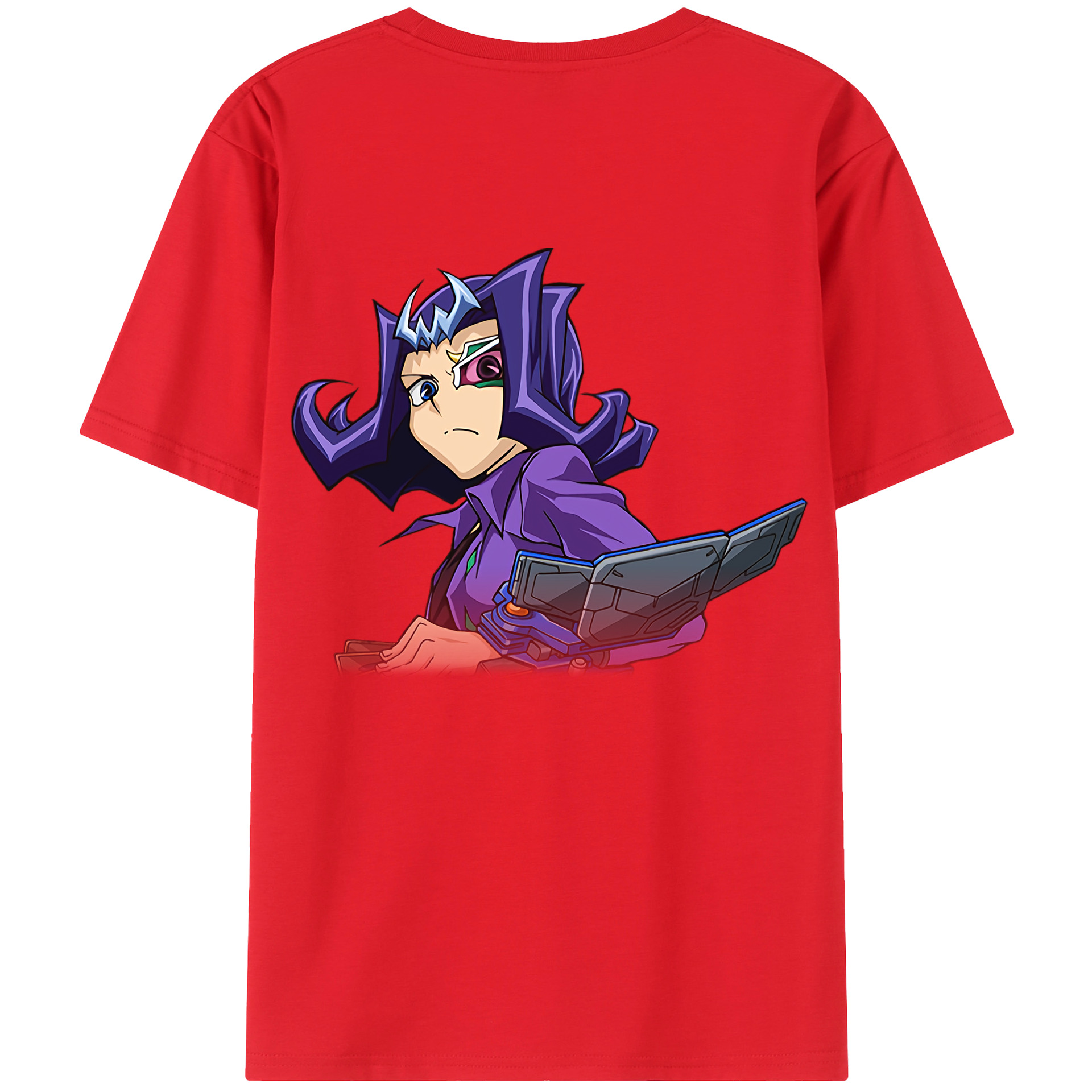 （画像用） 遊☆戯☆王 Yu-Gi-Oh! 綿100％ メンズ半袖Tシャツ（バックプリント） 通気性