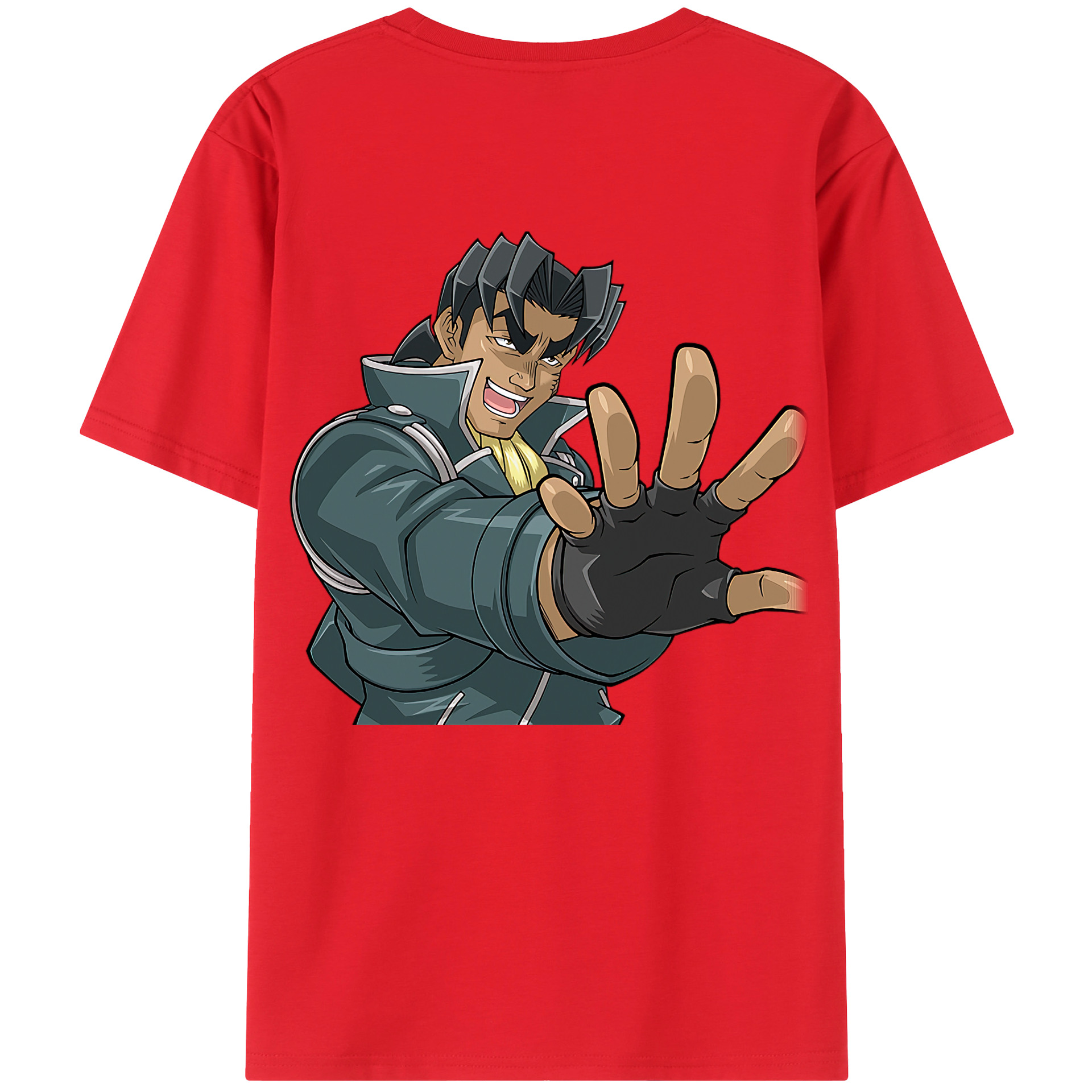 （画像用） 遊☆戯☆王 Yu-Gi-Oh! 綿100％ メンズ半袖Tシャツ（バックプリント） 通気性