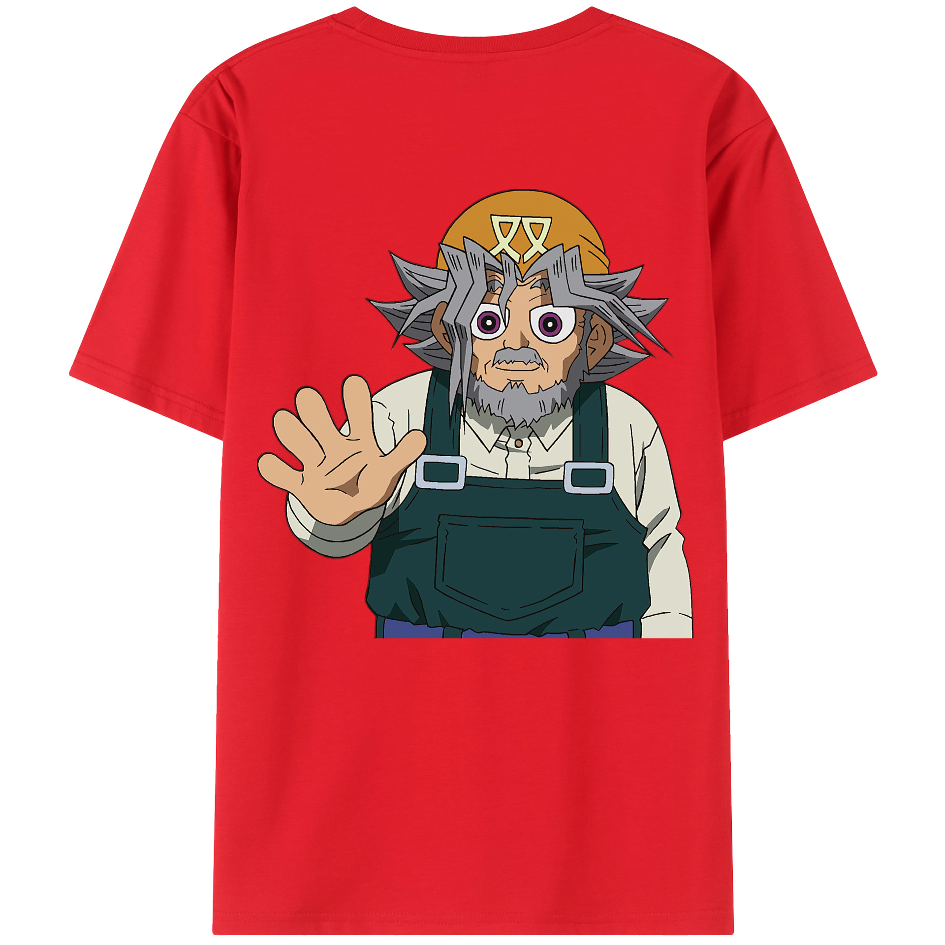 （画像用） 遊☆戯☆王 Yu-Gi-Oh! 綿100％ メンズ半袖Tシャツ（バックプリント） 通気性