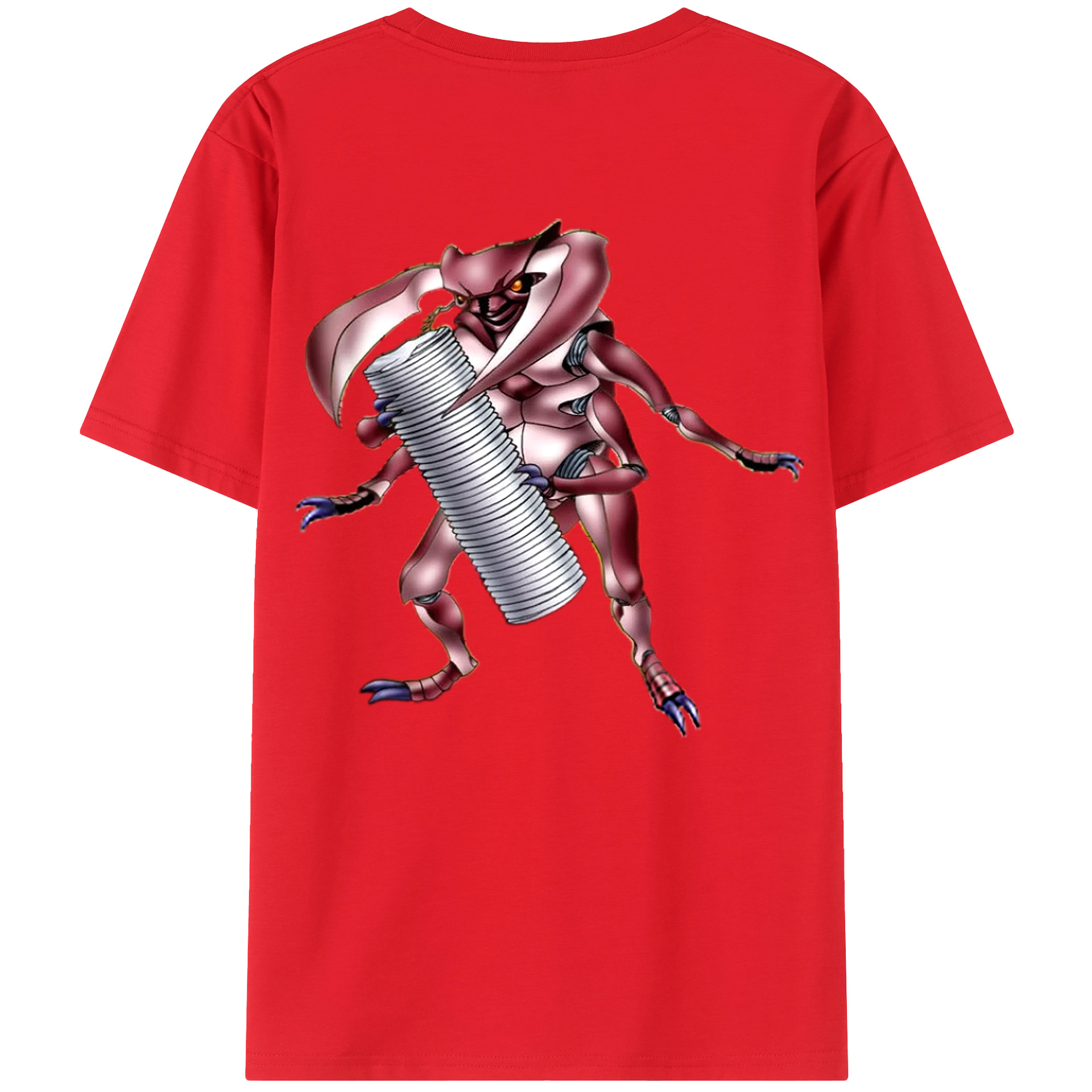 （画像用） 遊☆戯☆王 Yu-Gi-Oh! 綿100％ メンズ半袖Tシャツ（バックプリント） 通気性