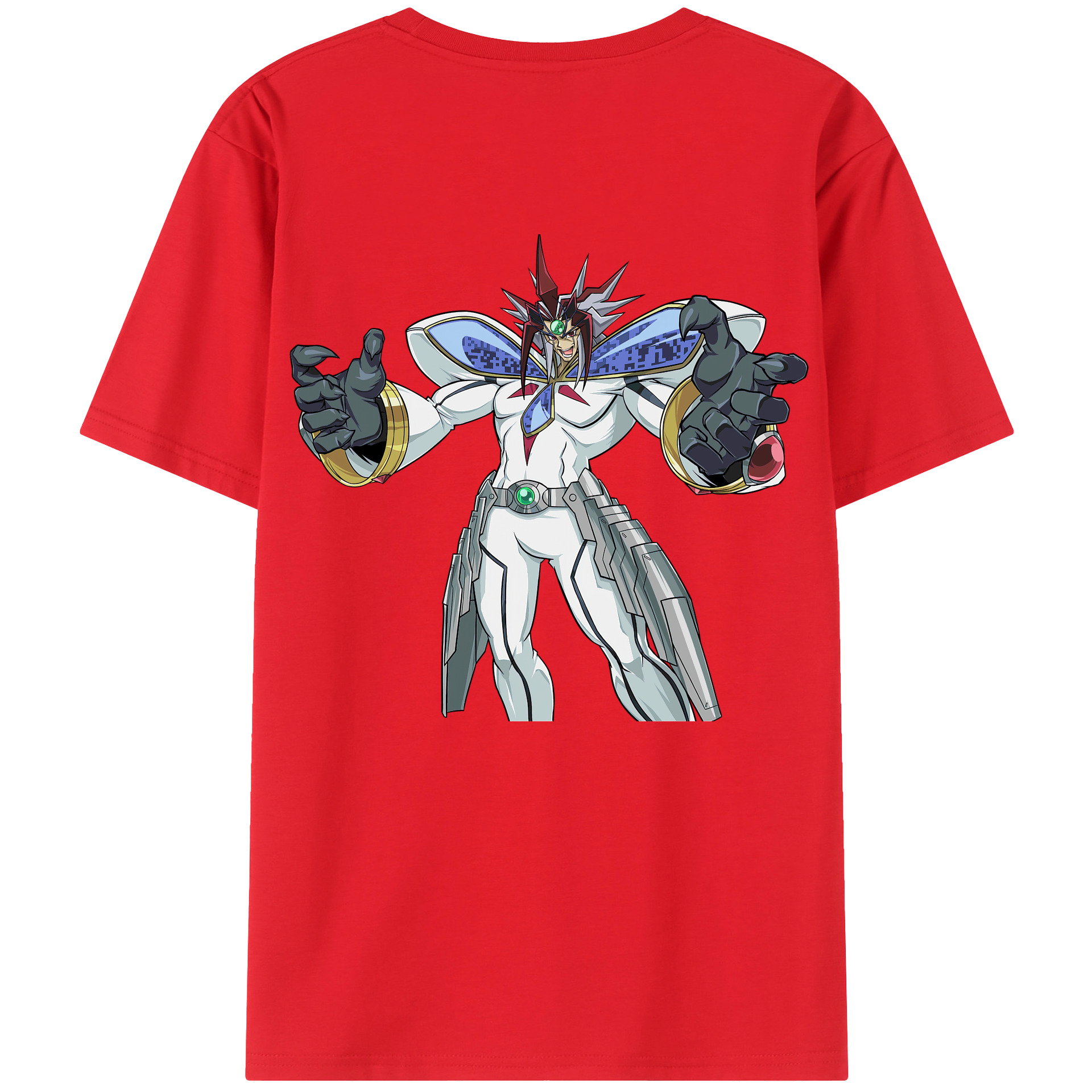 （画像用） 遊☆戯☆王 Yu-Gi-Oh! 綿100％ メンズ半袖Tシャツ（バックプリント） 通気性