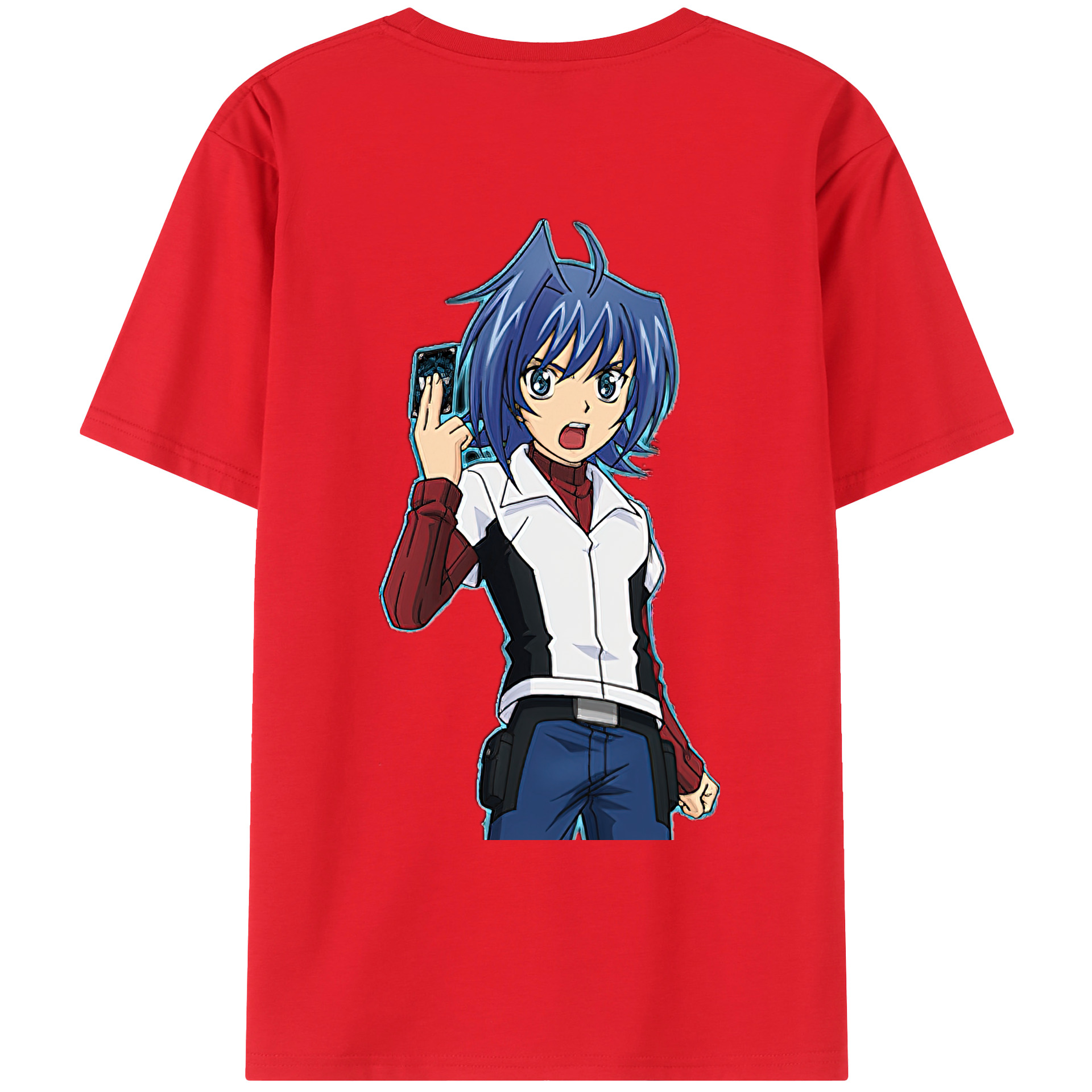 （画像用） 遊☆戯☆王 Yu-Gi-Oh! 綿100％ メンズ半袖Tシャツ（バックプリント） 通気性