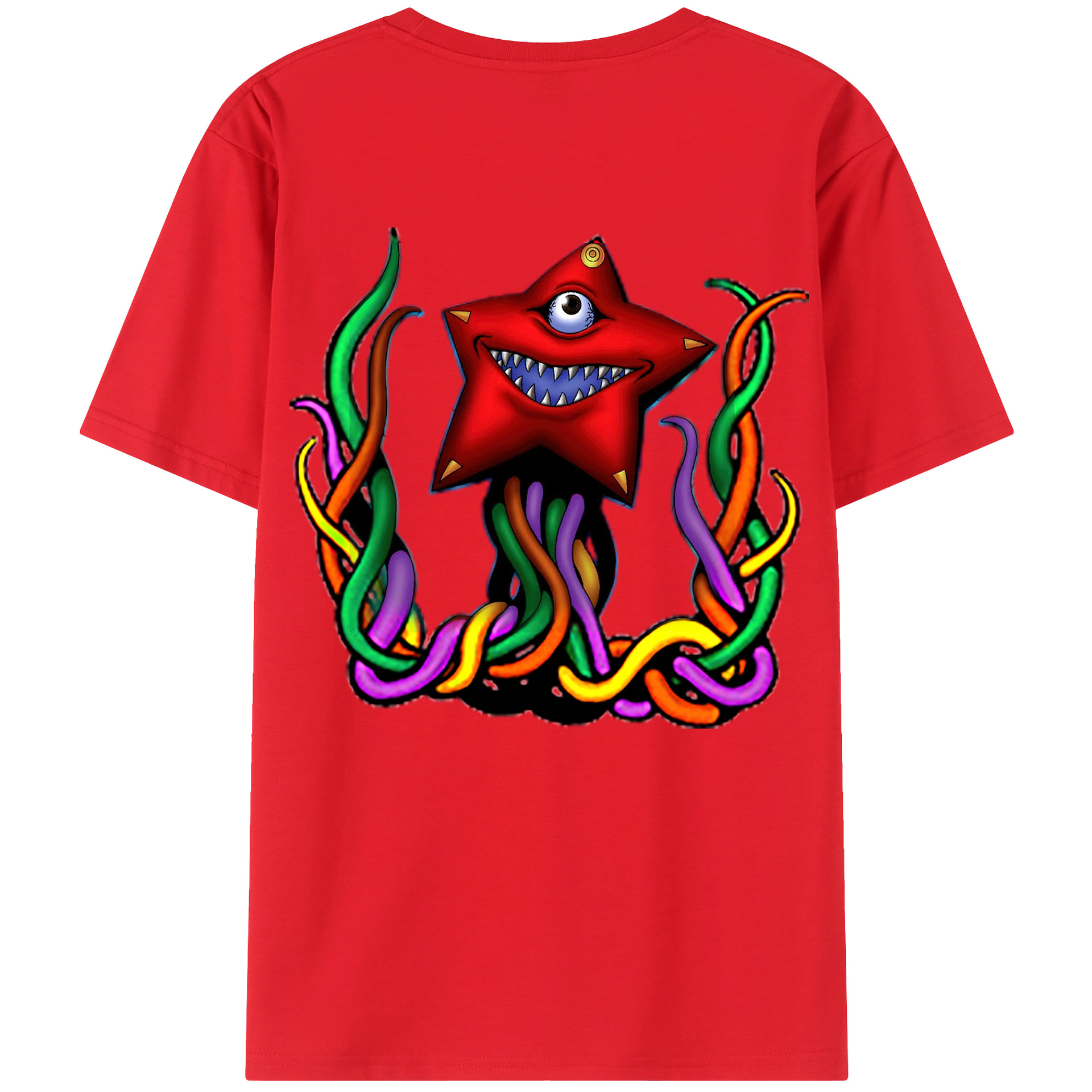 （画像用） 遊☆戯☆王 Yu-Gi-Oh! 綿100％ メンズ半袖Tシャツ（バックプリント） 通気性
