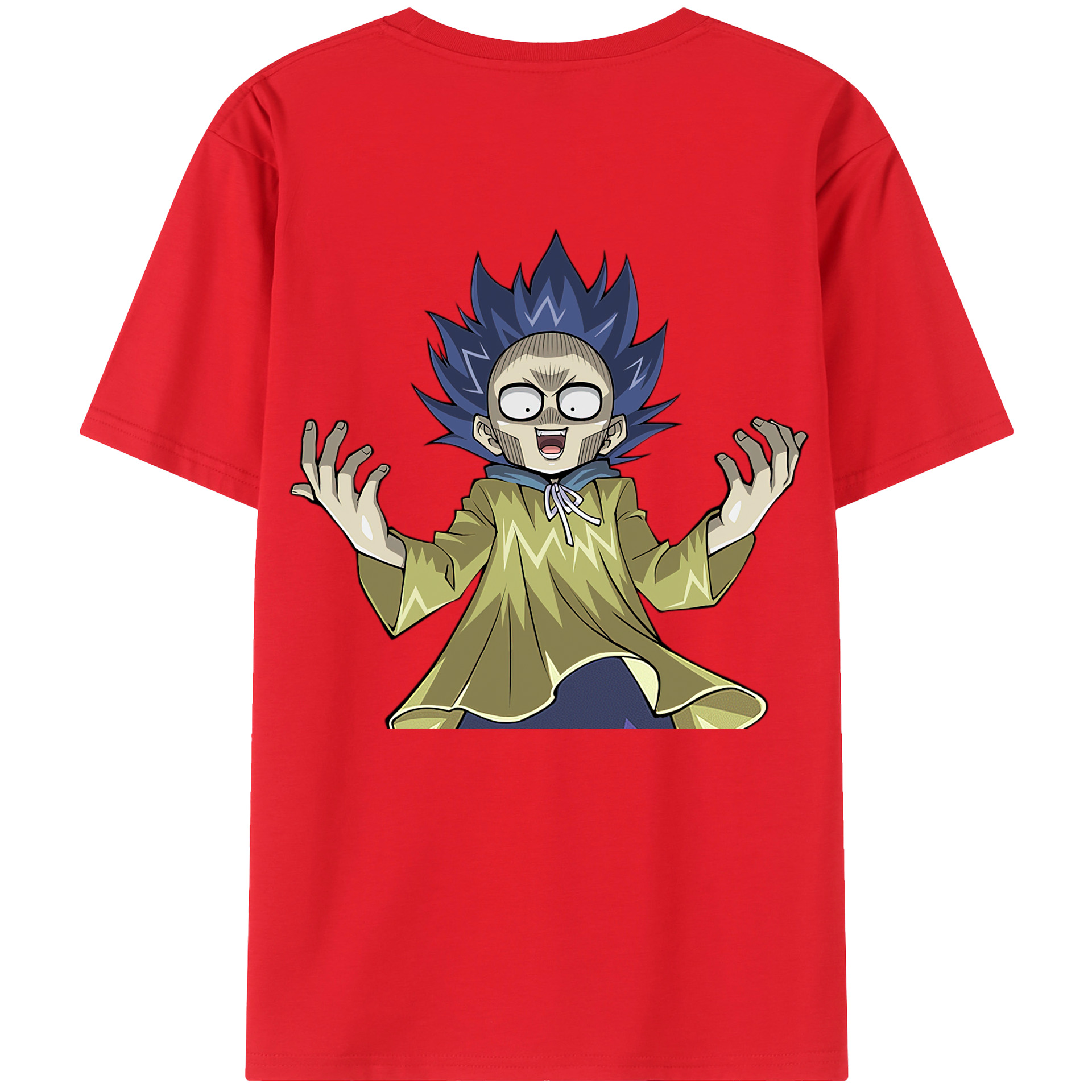 （画像用） 遊☆戯☆王 Yu-Gi-Oh! 綿100％ メンズ半袖Tシャツ（バックプリント） 通気性