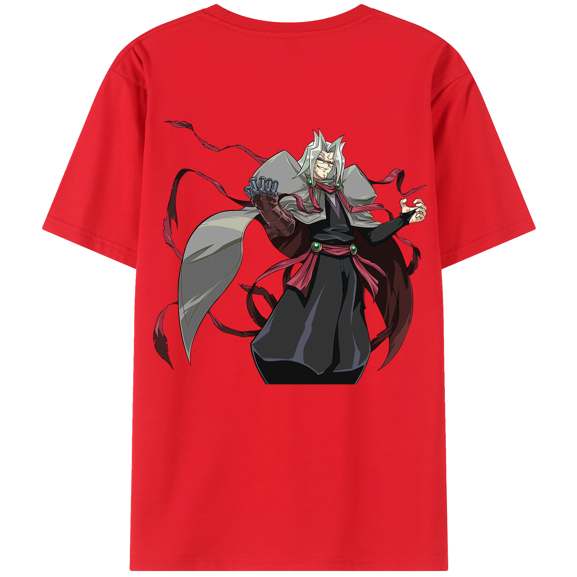（画像用） 遊☆戯☆王 Yu-Gi-Oh! 綿100％ メンズ半袖Tシャツ（バックプリント） 通気性