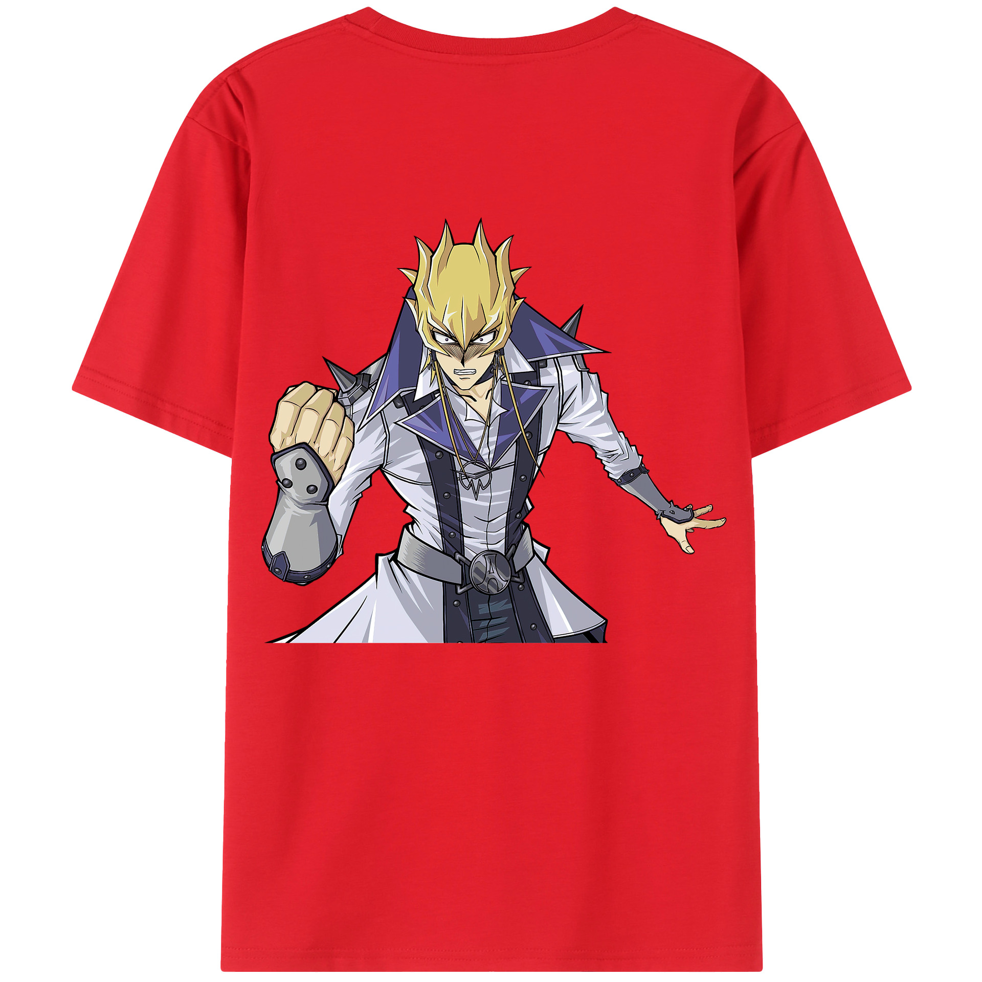 （画像用） 遊☆戯☆王 Yu-Gi-Oh! 綿100％ メンズ半袖Tシャツ（バックプリント） 通気性
