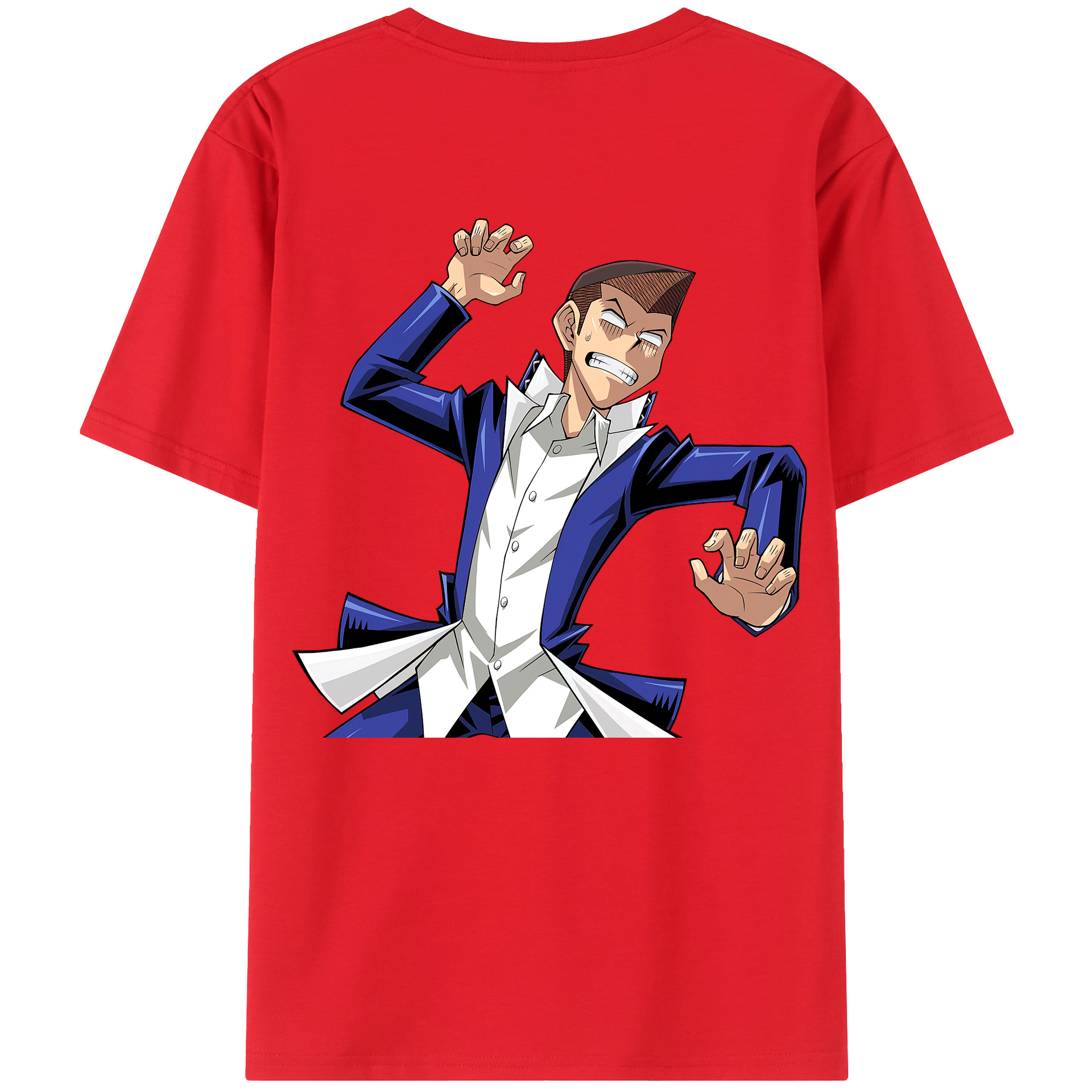 （画像用） 遊☆戯☆王 Yu-Gi-Oh! 綿100％ メンズ半袖Tシャツ（バックプリント） 通気性