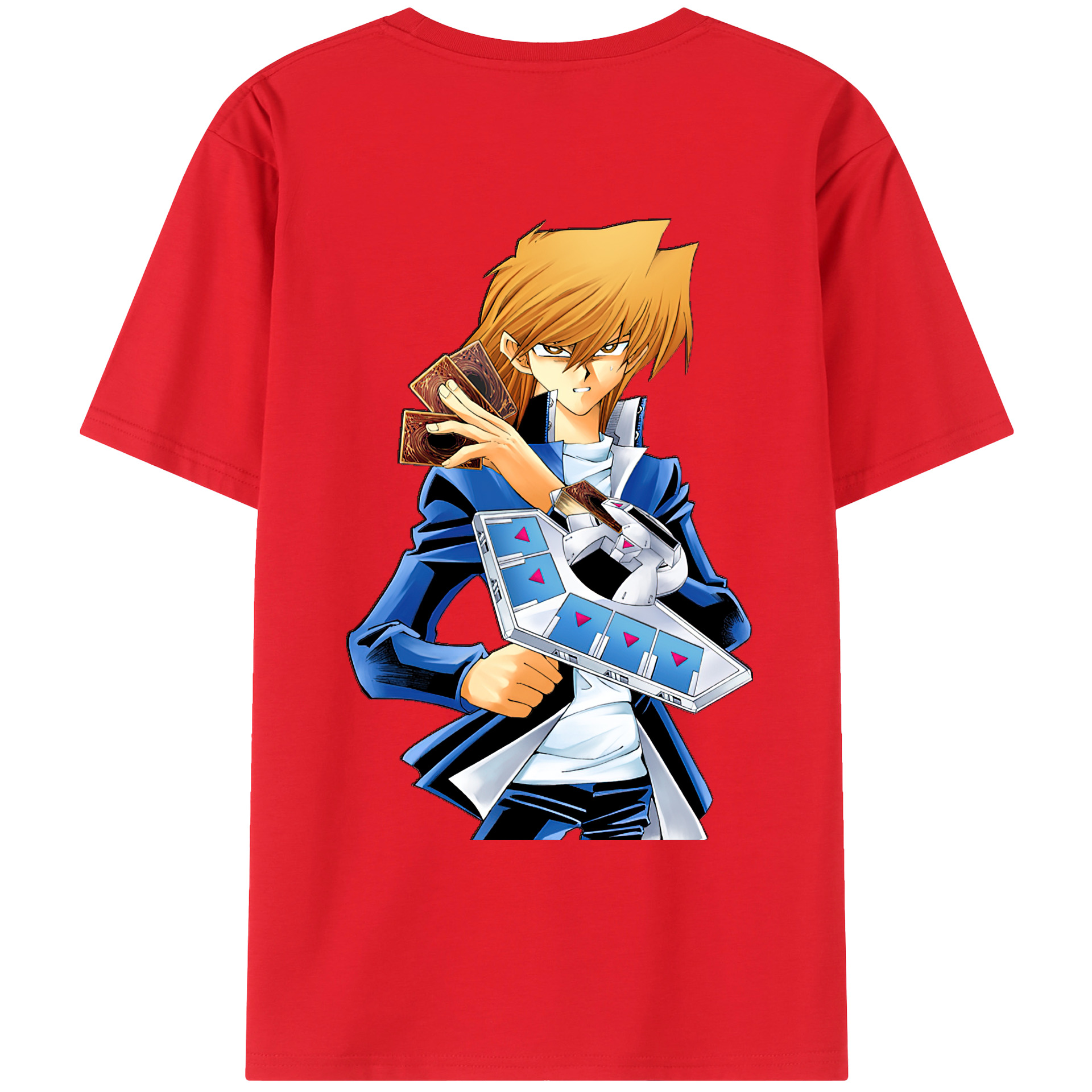 （画像用） 遊☆戯☆王 Yu-Gi-Oh! 綿100％ メンズ半袖Tシャツ（バックプリント） 通気性