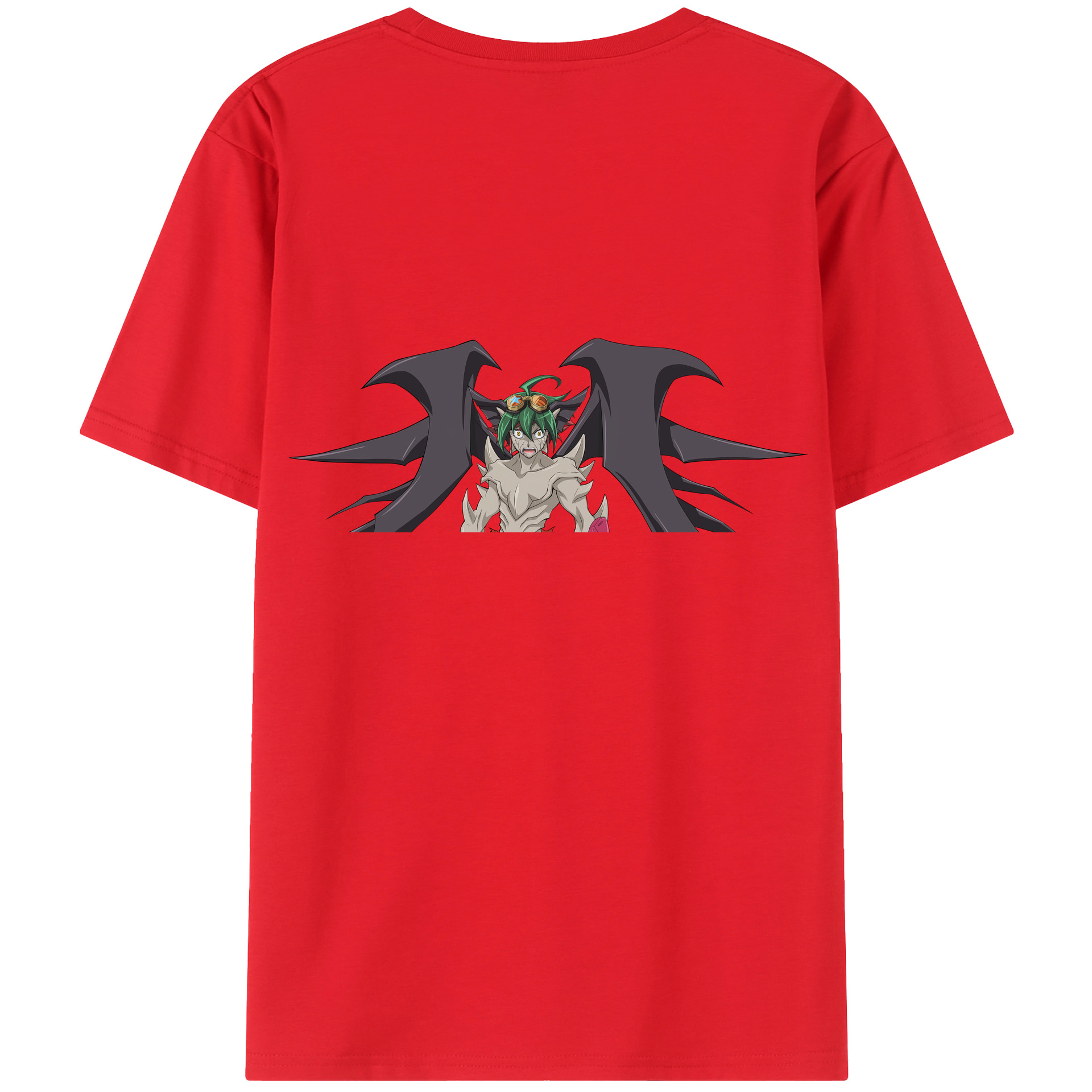 （画像用） 遊☆戯☆王 Yu-Gi-Oh! 綿100％ メンズ半袖Tシャツ（バックプリント） 通気性