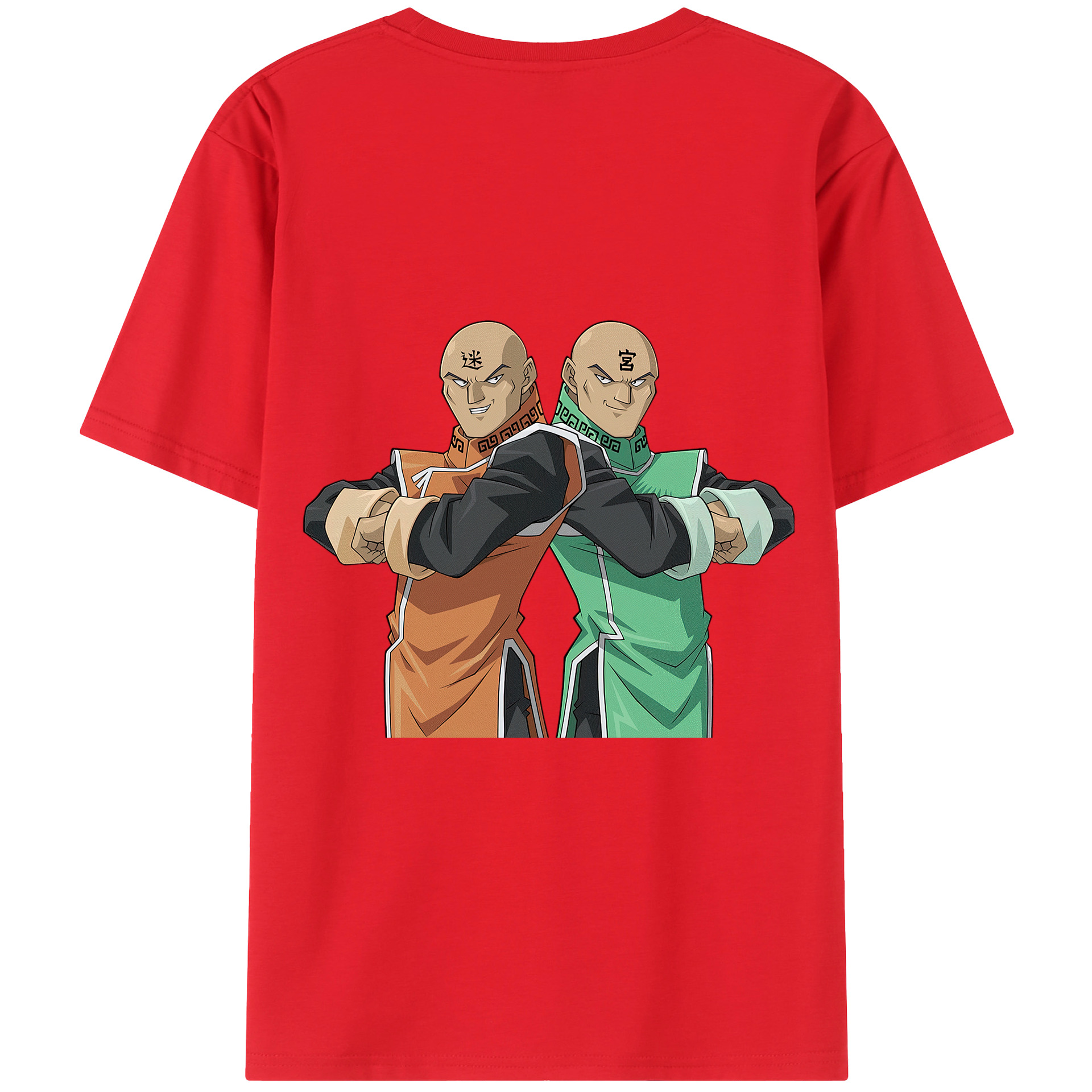 （画像用） 遊☆戯☆王 Yu-Gi-Oh! 綿100％ メンズ半袖Tシャツ（バックプリント） 通気性