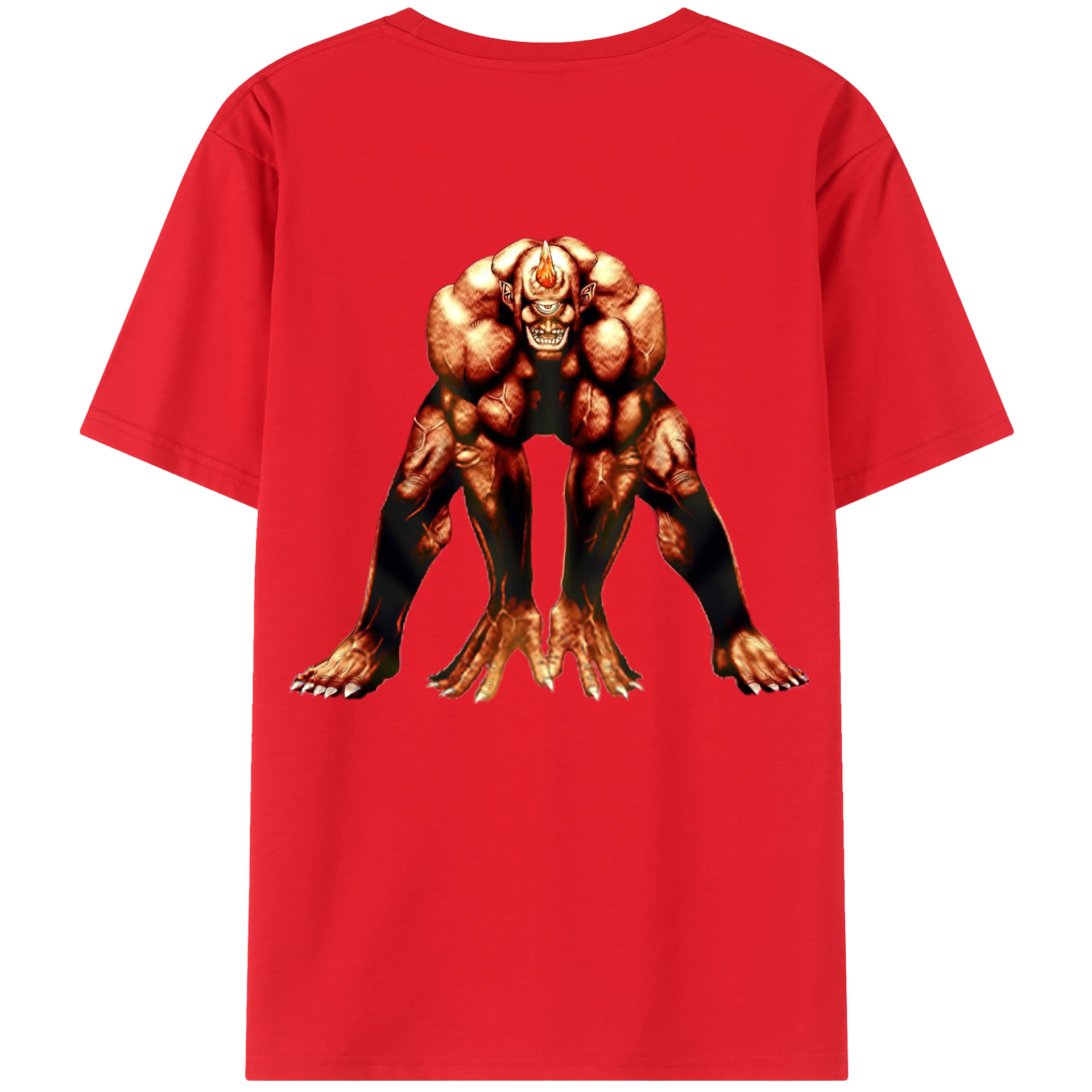 （画像用） 遊☆戯☆王 Yu-Gi-Oh! 綿100％ メンズ半袖Tシャツ（バックプリント） 通気性