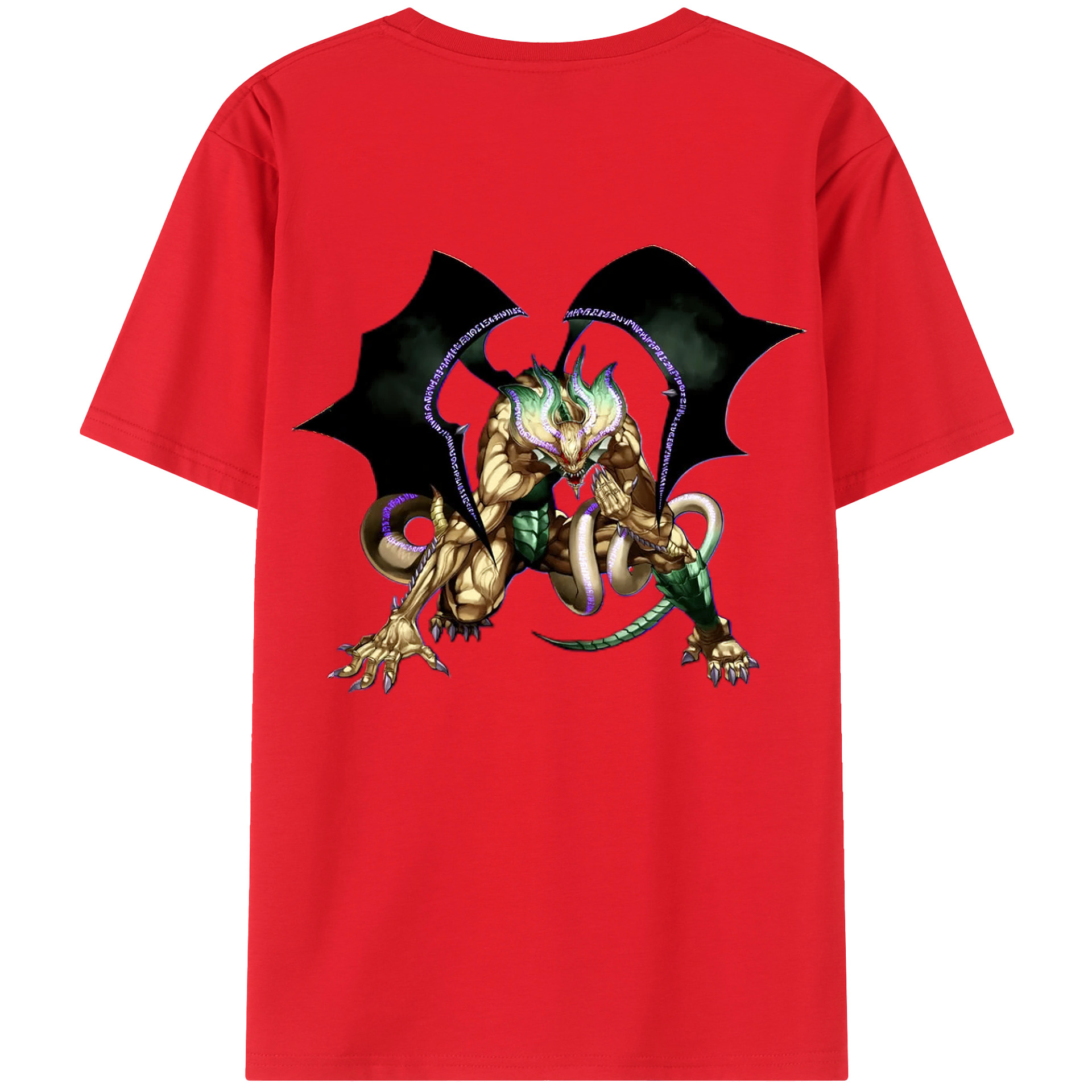 （画像用） 遊☆戯☆王 Yu-Gi-Oh! 綿100％ メンズ半袖Tシャツ（バックプリント） 通気性