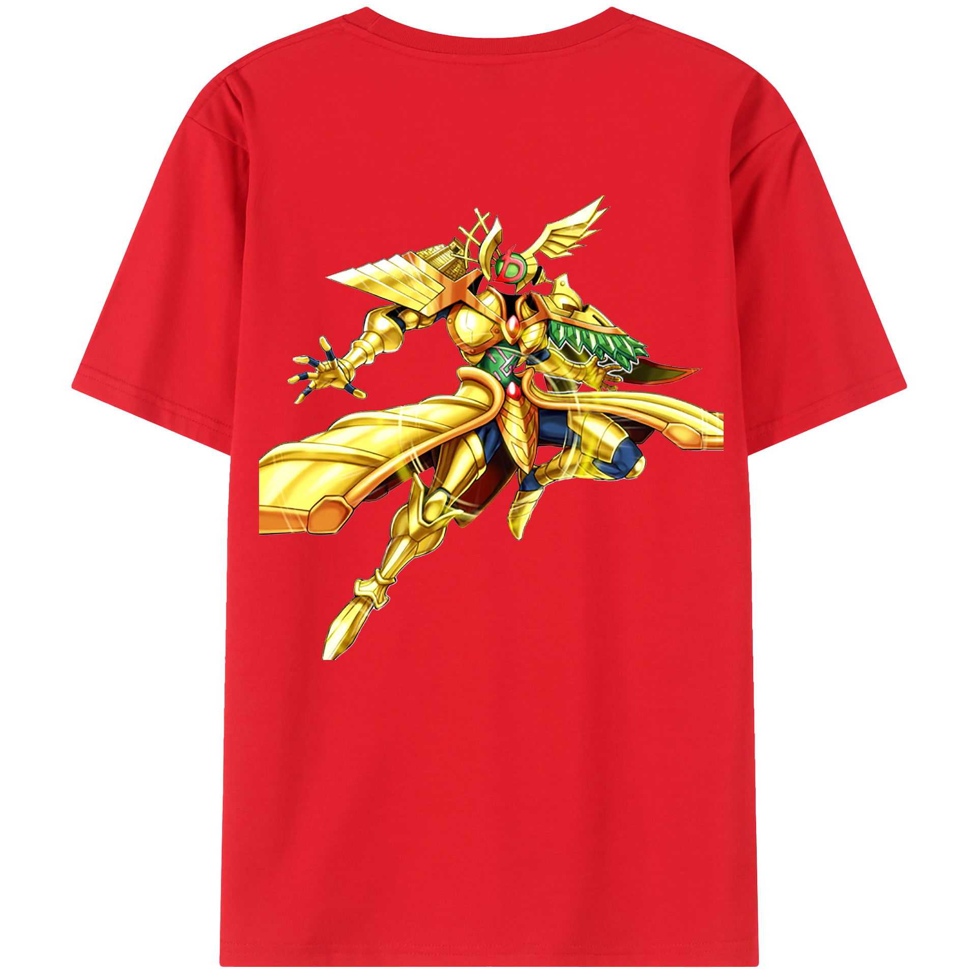 （画像用） 遊☆戯☆王 Yu-Gi-Oh! 綿100％ メンズ半袖Tシャツ（バックプリント） 通気性
