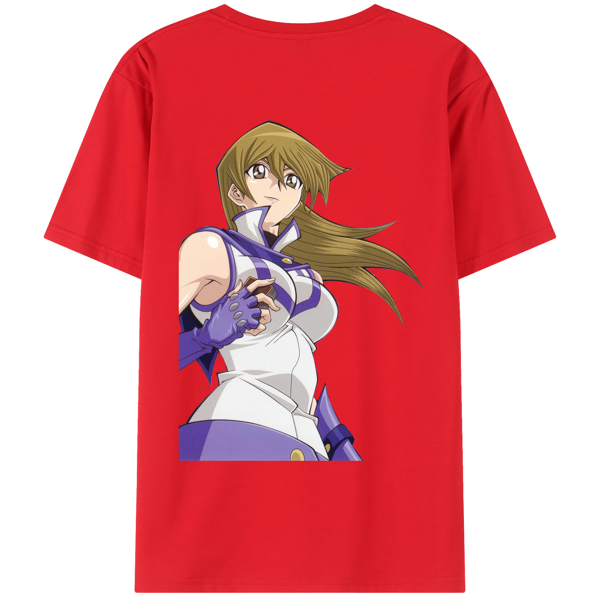 （画像用） 遊☆戯☆王 Yu-Gi-Oh! 綿100％ メンズ半袖Tシャツ（バックプリント） 通気性