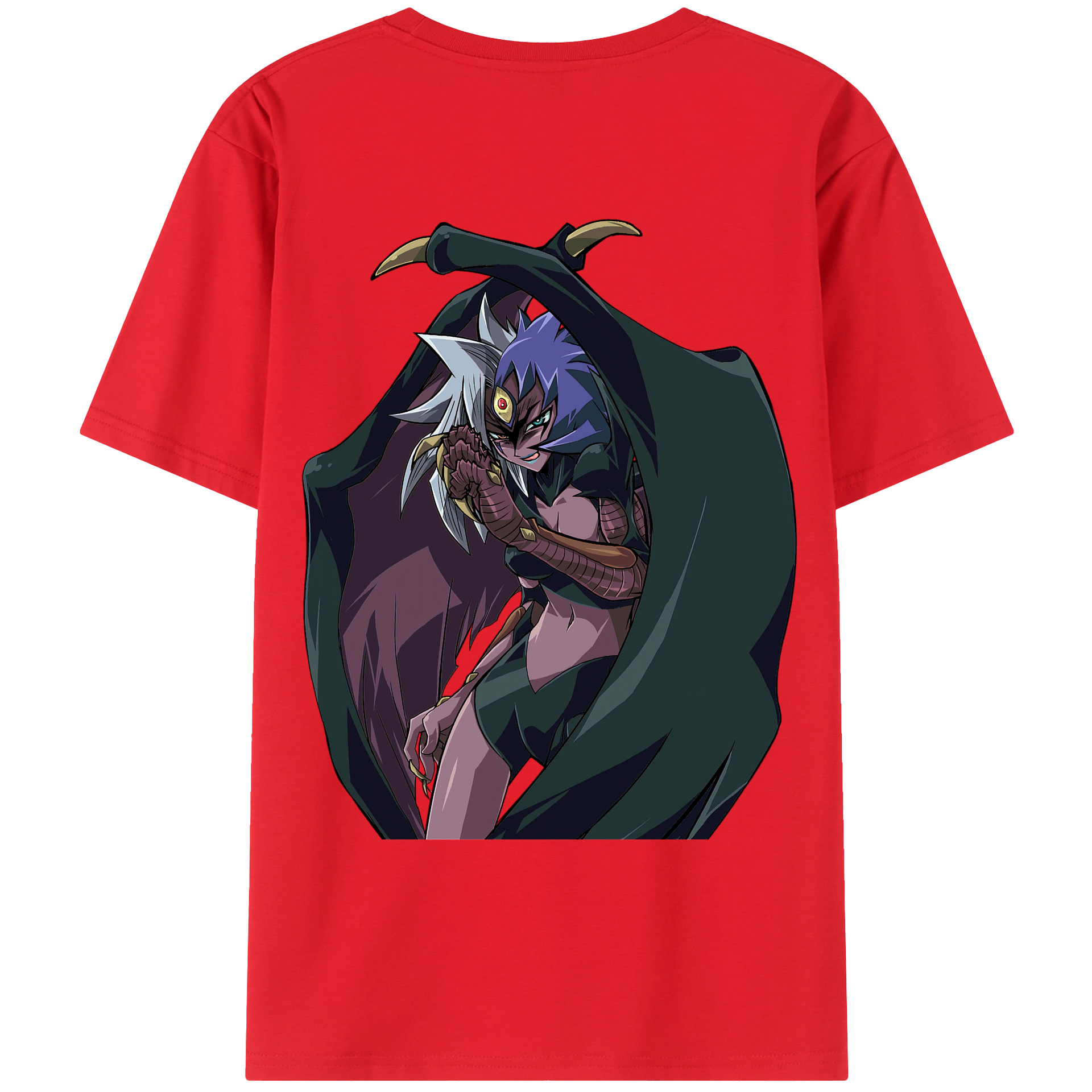 （画像用） 遊☆戯☆王 Yu-Gi-Oh! 綿100％ メンズ半袖Tシャツ（バックプリント） 通気性