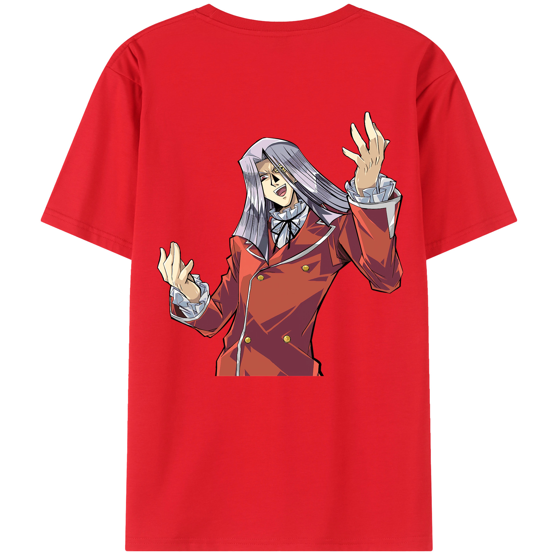 （画像用） 遊☆戯☆王 Yu-Gi-Oh! 綿100％ メンズ半袖Tシャツ（バックプリント） 通気性