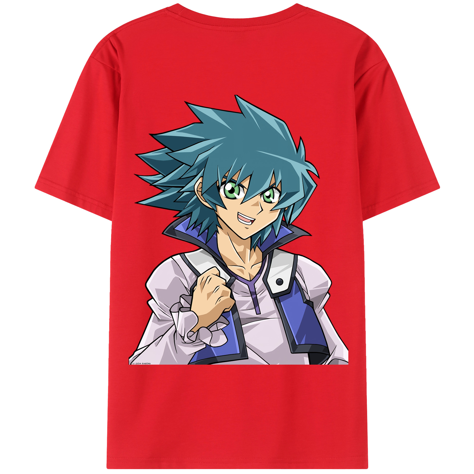（画像用） 遊☆戯☆王 Yu-Gi-Oh! 綿100％ メンズ半袖Tシャツ（バックプリント） 通気性