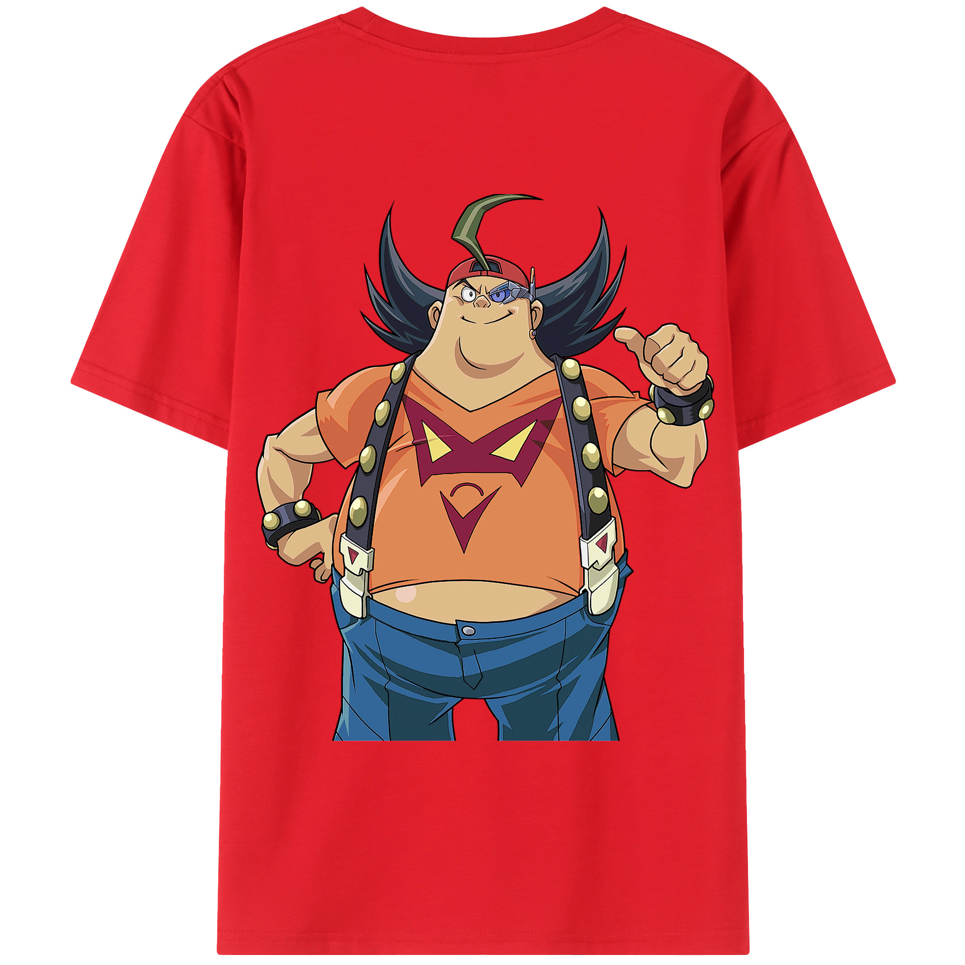 （画像用） 遊☆戯☆王 Yu-Gi-Oh! 綿100％ メンズ半袖Tシャツ（バックプリント） 通気性