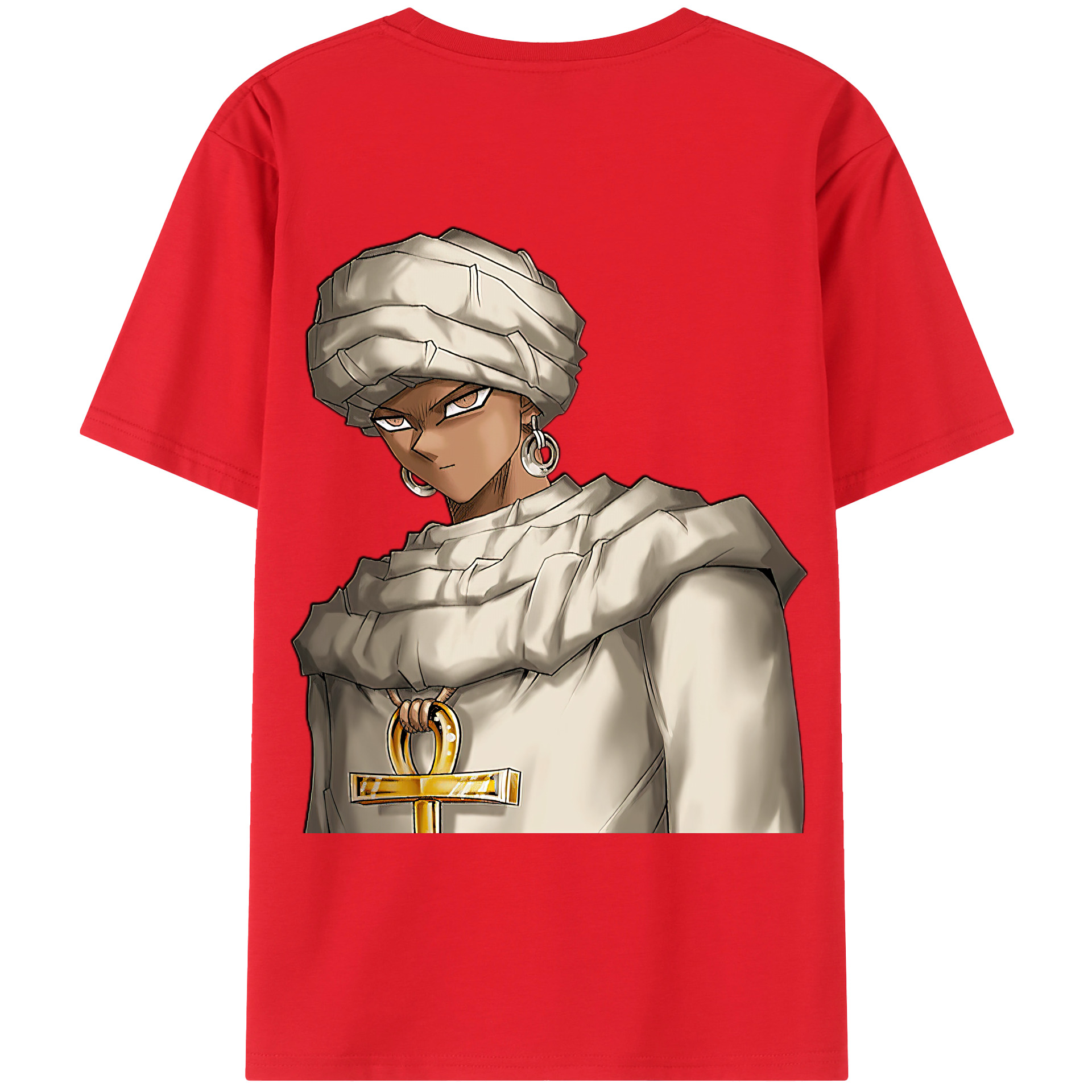（画像用） 遊☆戯☆王 Yu-Gi-Oh! 綿100％ メンズ半袖Tシャツ（バックプリント） 通気性