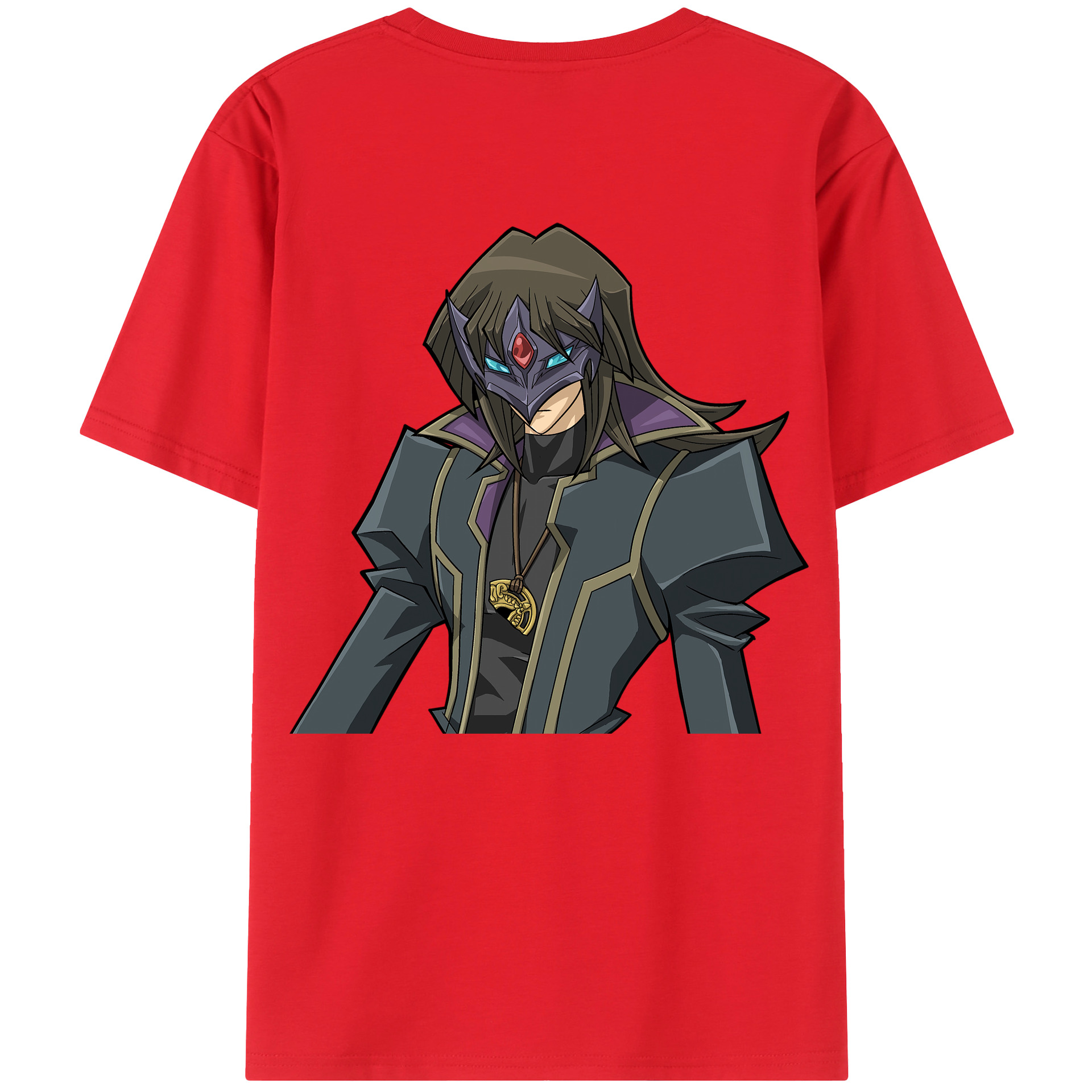 （画像用） 遊☆戯☆王 Yu-Gi-Oh! 綿100％ メンズ半袖Tシャツ（バックプリント） 通気性