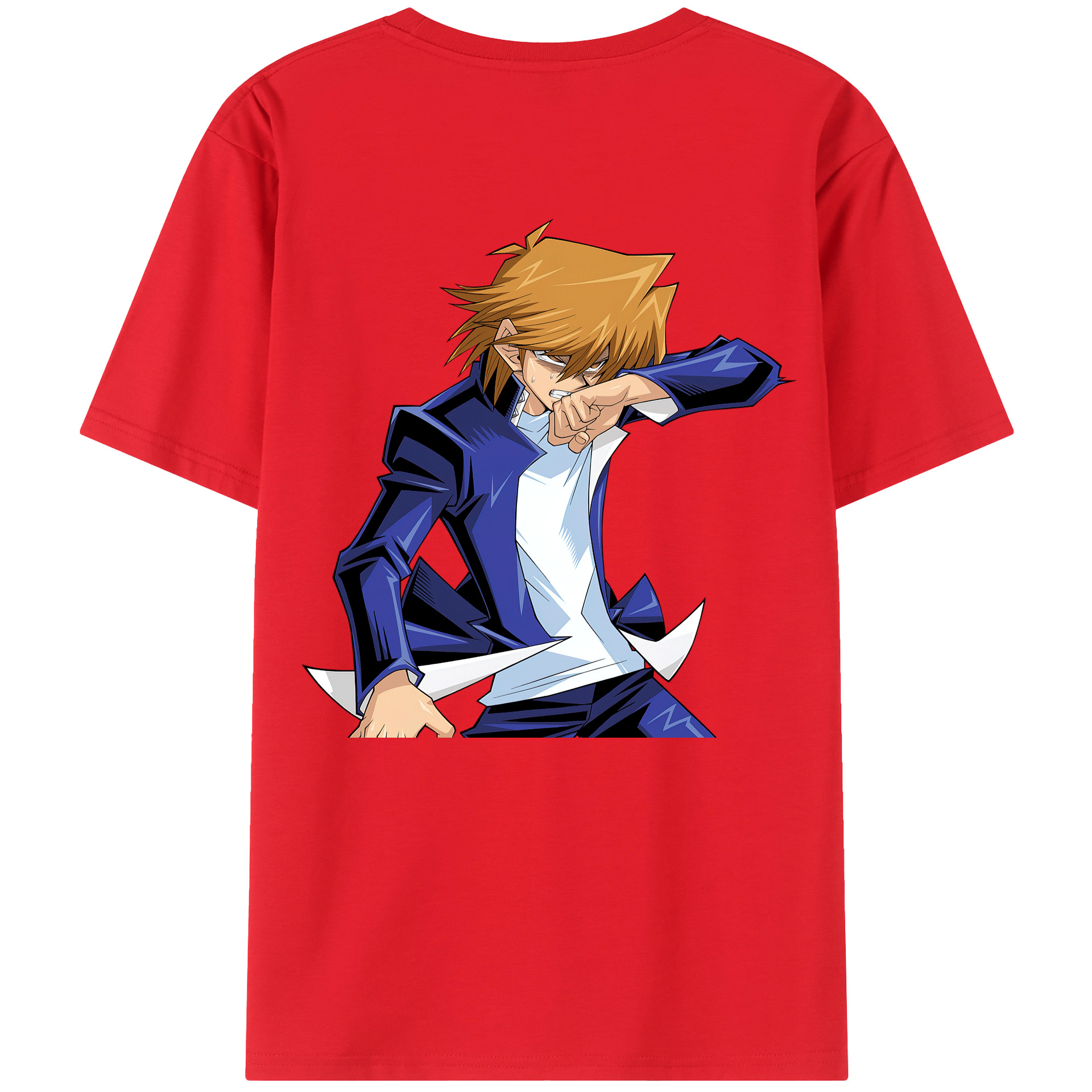 （画像用） 遊☆戯☆王 Yu-Gi-Oh! 綿100％ メンズ半袖Tシャツ（バックプリント） 通気性