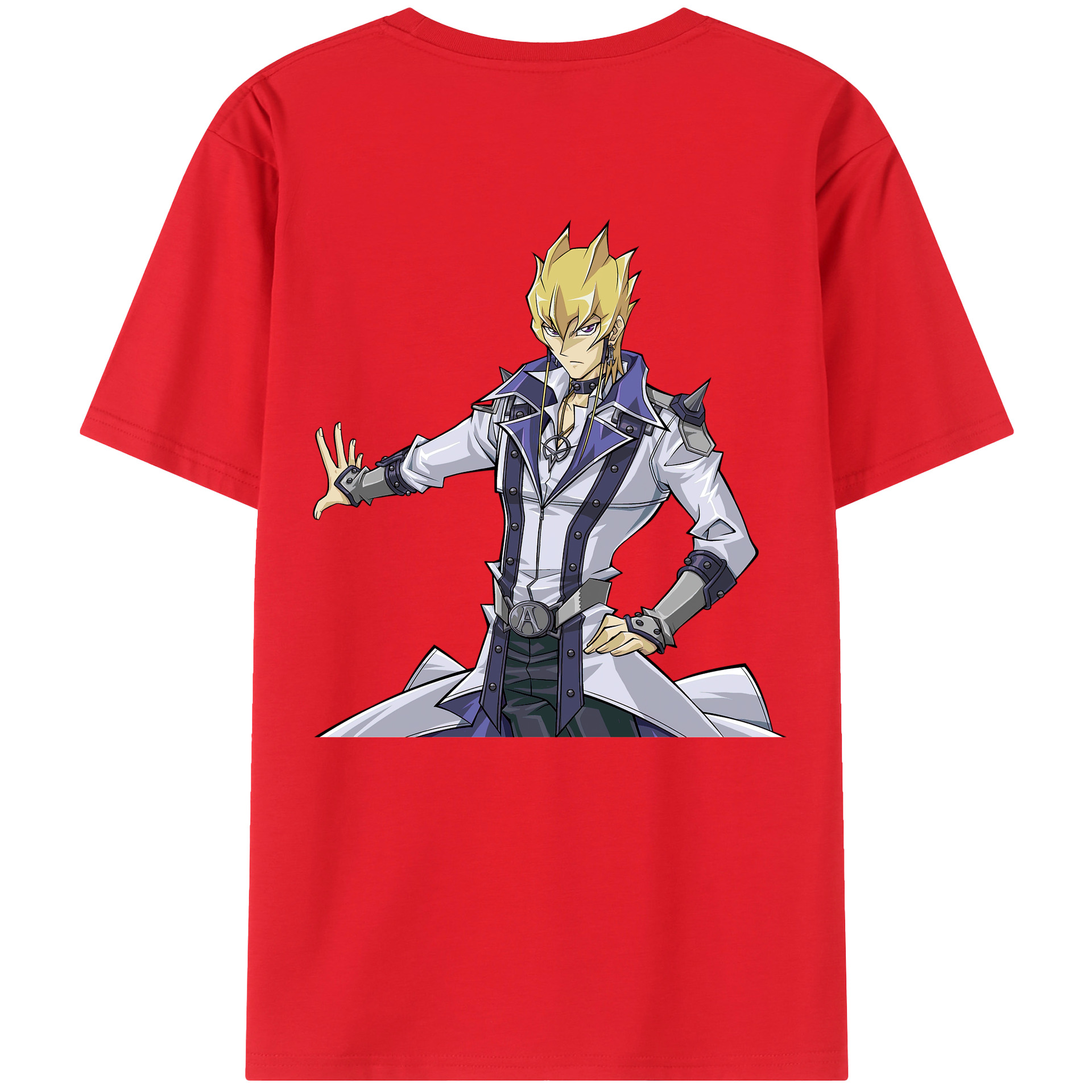（画像用） 遊☆戯☆王 Yu-Gi-Oh! 綿100％ メンズ半袖Tシャツ（バックプリント） 通気性