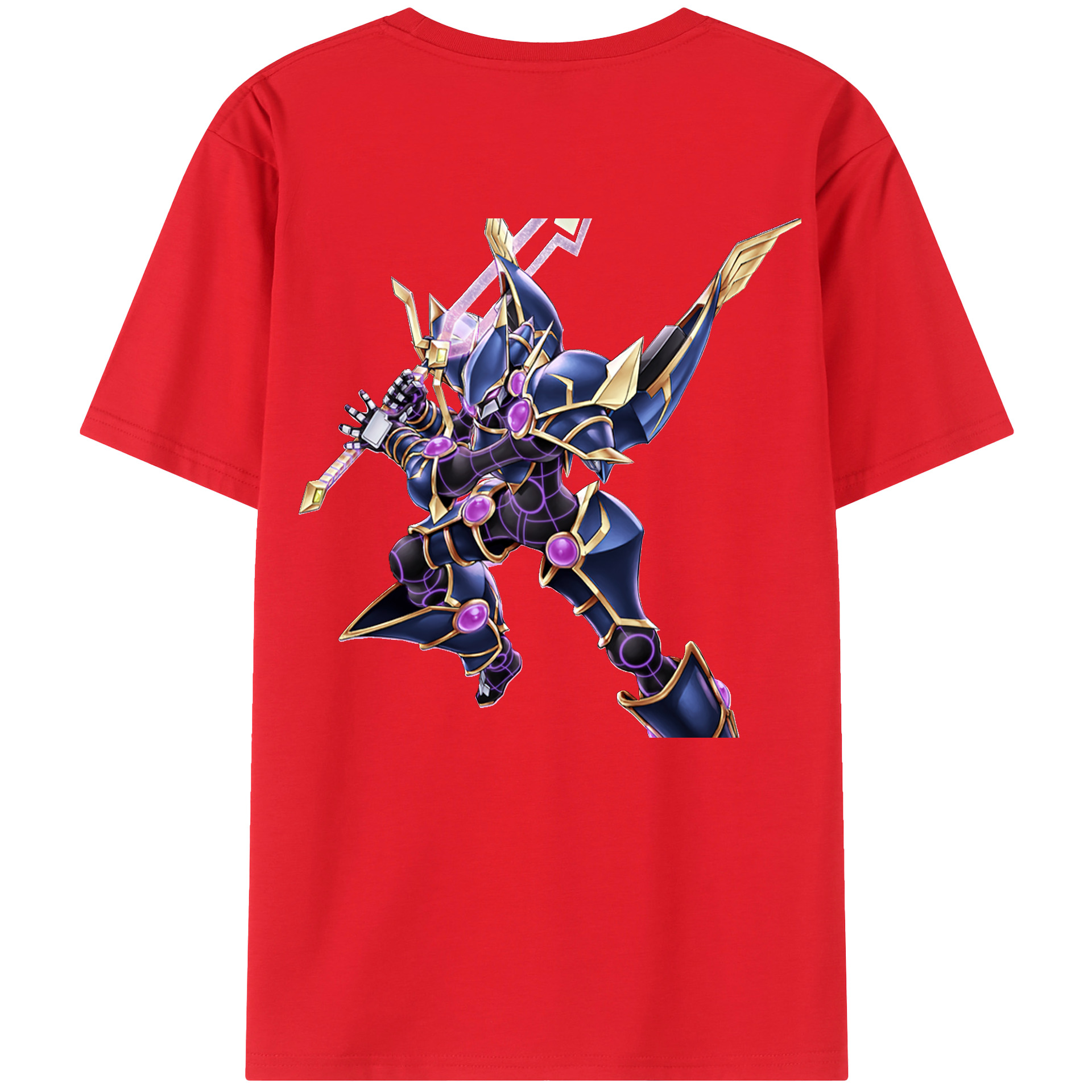 （画像用） 遊☆戯☆王 Yu-Gi-Oh! 綿100％ メンズ半袖Tシャツ（バックプリント） 通気性