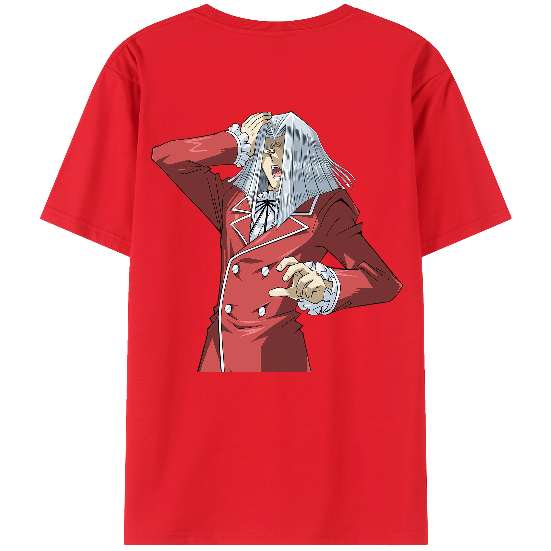 （画像用） 遊☆戯☆王 Yu-Gi-Oh! 綿100％ メンズ半袖Tシャツ（バックプリント） 通気性