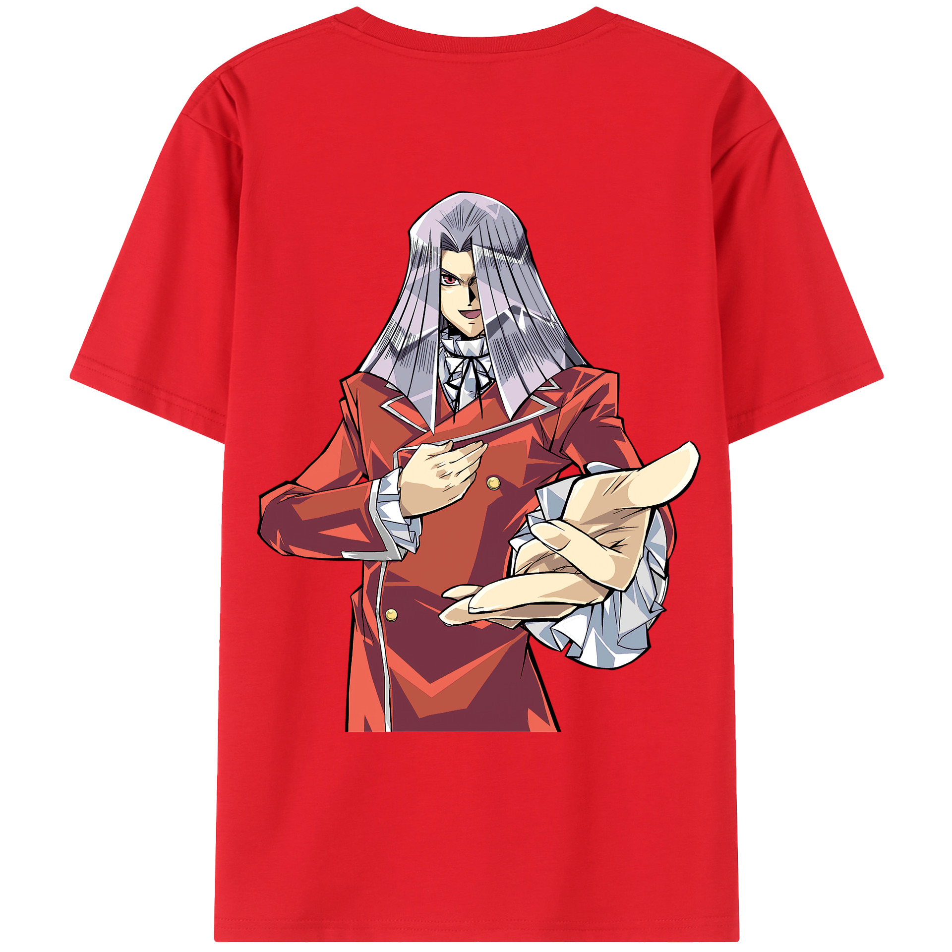 （画像用） 遊☆戯☆王 Yu-Gi-Oh! 綿100％ メンズ半袖Tシャツ（バックプリント） 通気性