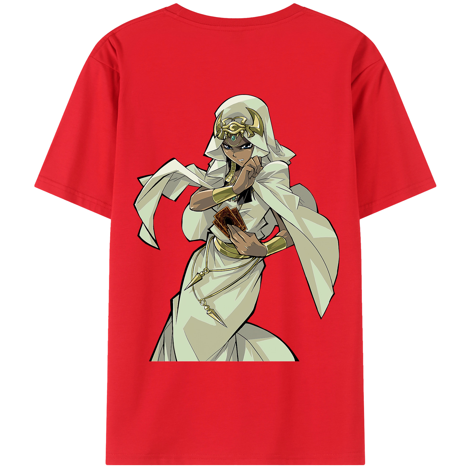 （画像用） 遊☆戯☆王 Yu-Gi-Oh! 綿100％ メンズ半袖Tシャツ（バックプリント） 通気性