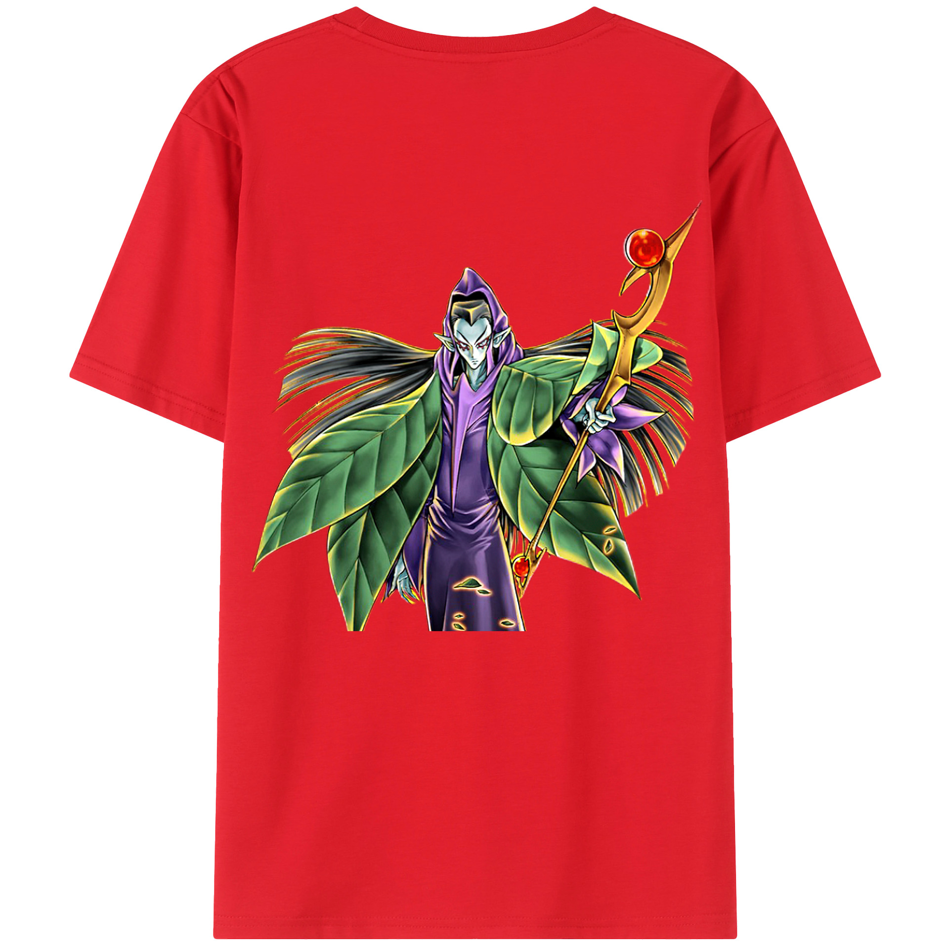 （画像用） 遊☆戯☆王 Yu-Gi-Oh! 綿100％ メンズ半袖Tシャツ（バックプリント） 通気性