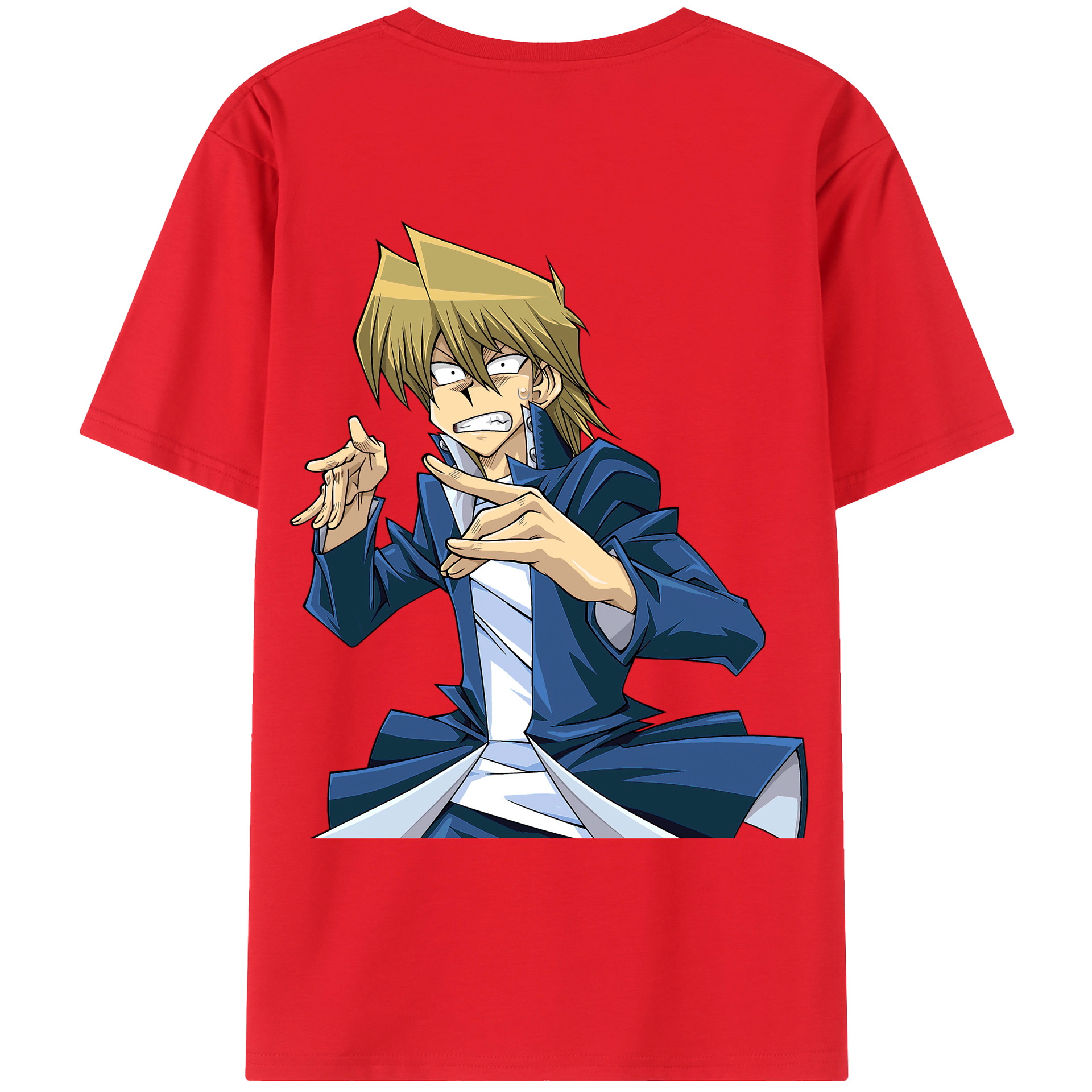 （画像用） 遊☆戯☆王 Yu-Gi-Oh! 綿100％ メンズ半袖Tシャツ（バックプリント） 通気性