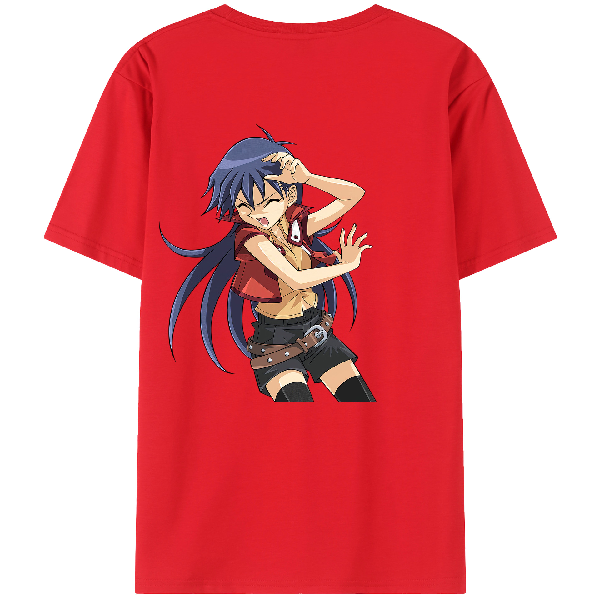 （画像用） 遊☆戯☆王 Yu-Gi-Oh! 綿100％ メンズ半袖Tシャツ（バックプリント） 通気性