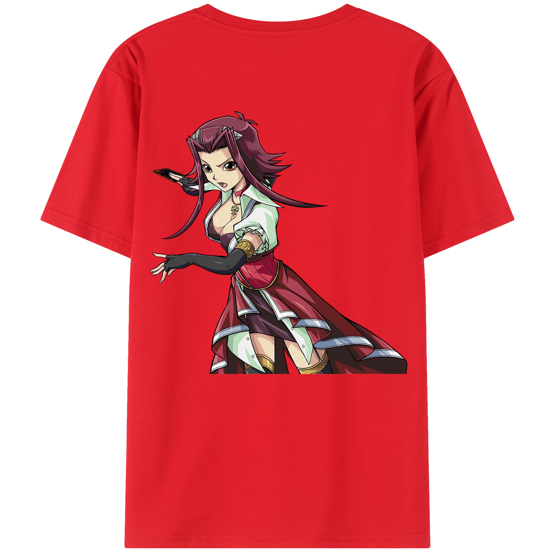 （画像用） 遊☆戯☆王 Yu-Gi-Oh! 綿100％ メンズ半袖Tシャツ（バックプリント） 通気性