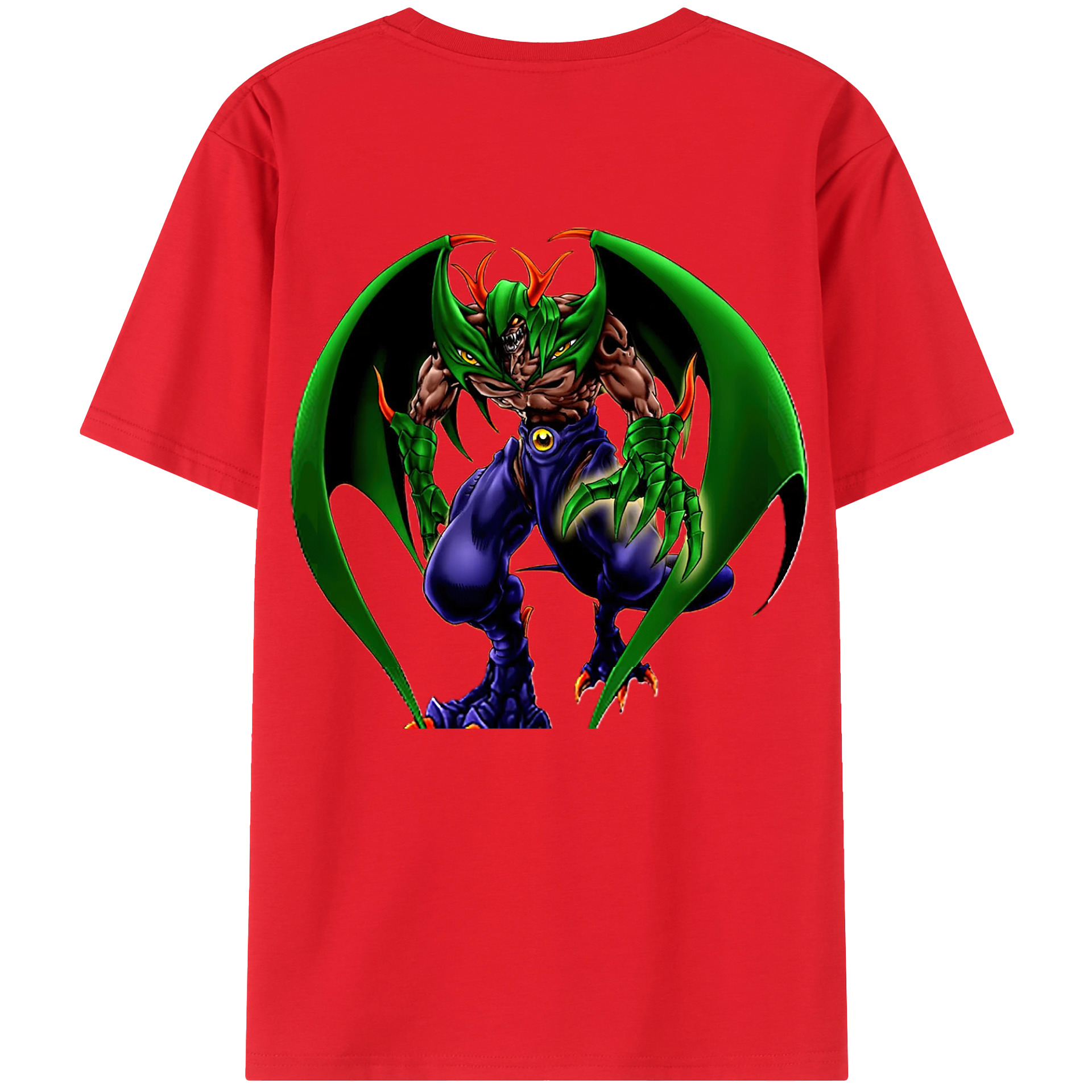 （画像用） 遊☆戯☆王 Yu-Gi-Oh! 綿100％ メンズ半袖Tシャツ（バックプリント） 通気性