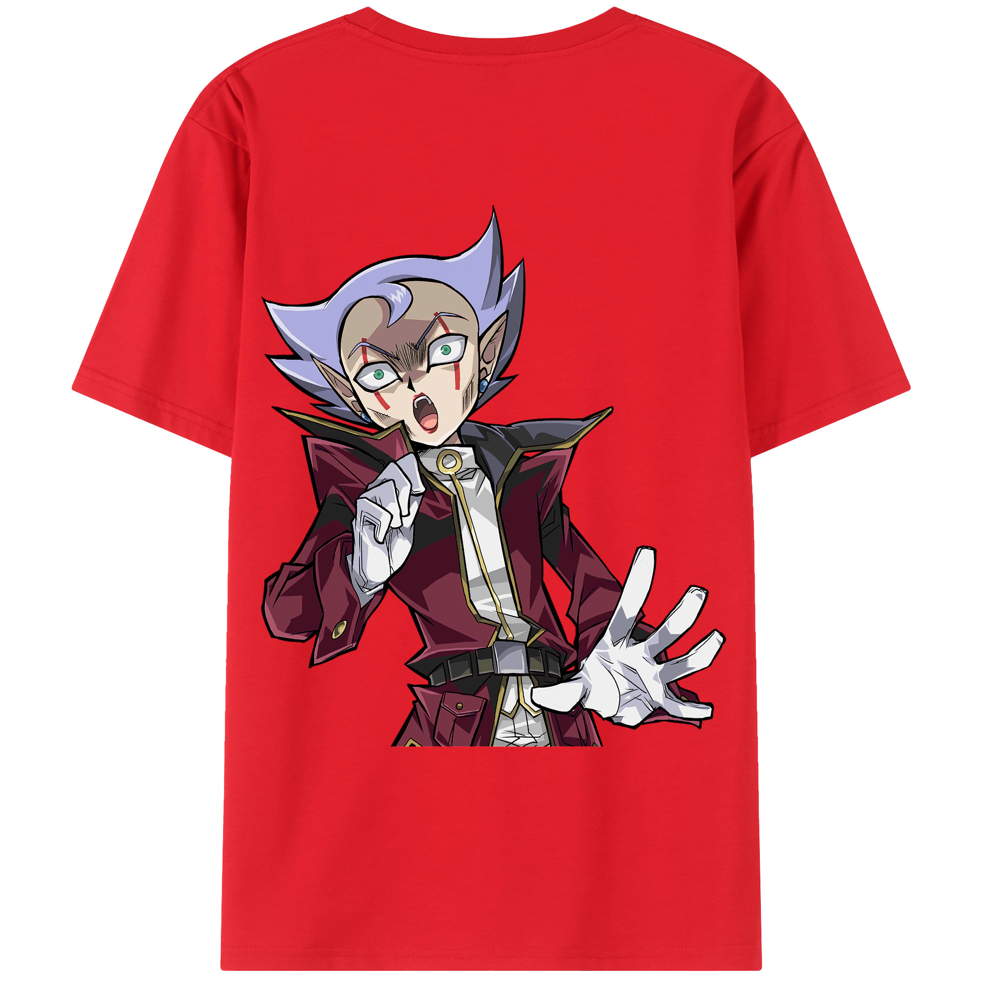 （画像用） 遊☆戯☆王 Yu-Gi-Oh! 綿100％ メンズ半袖Tシャツ（バックプリント） 通気性