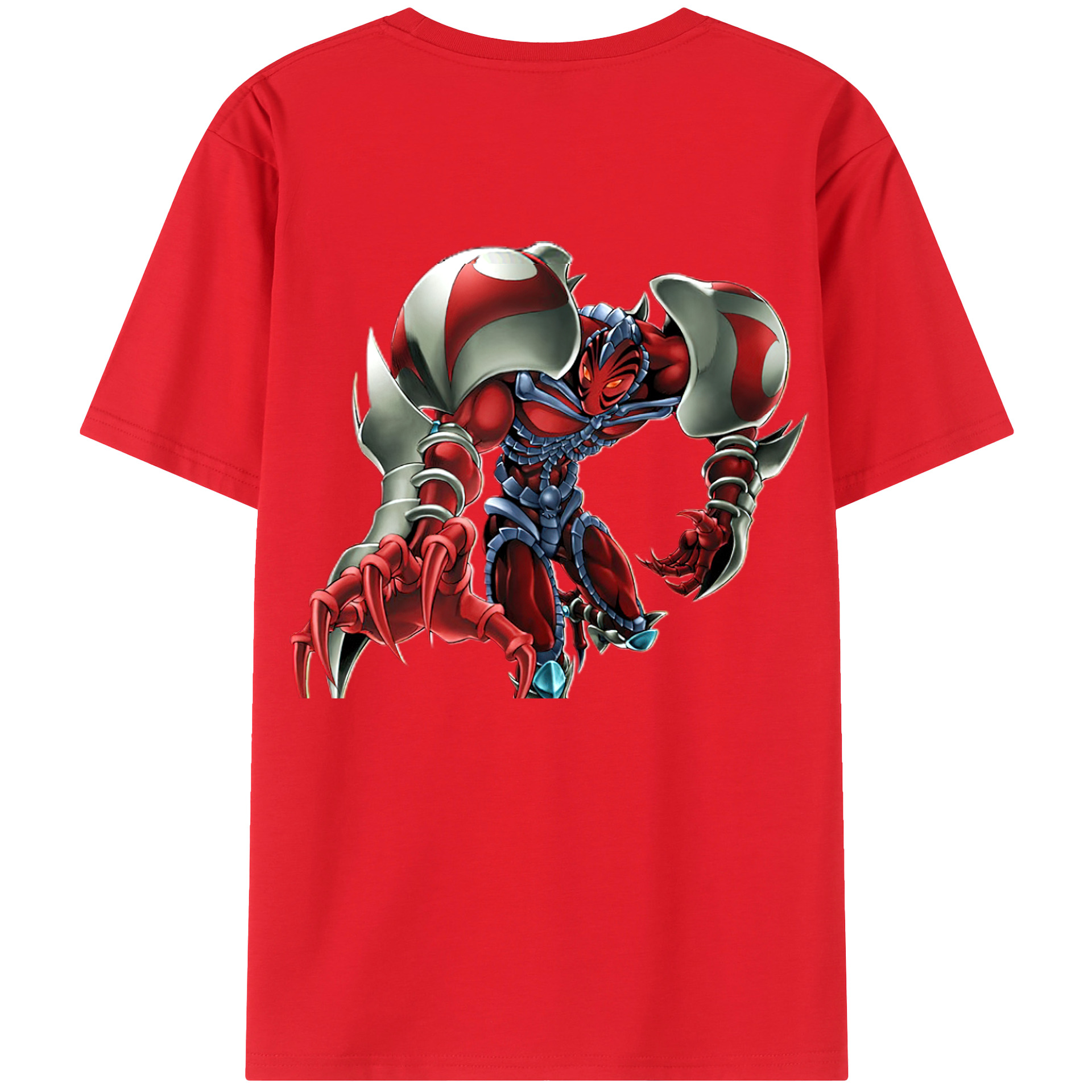 （画像用） 遊☆戯☆王 Yu-Gi-Oh! 綿100％ メンズ半袖Tシャツ（バックプリント） 通気性
