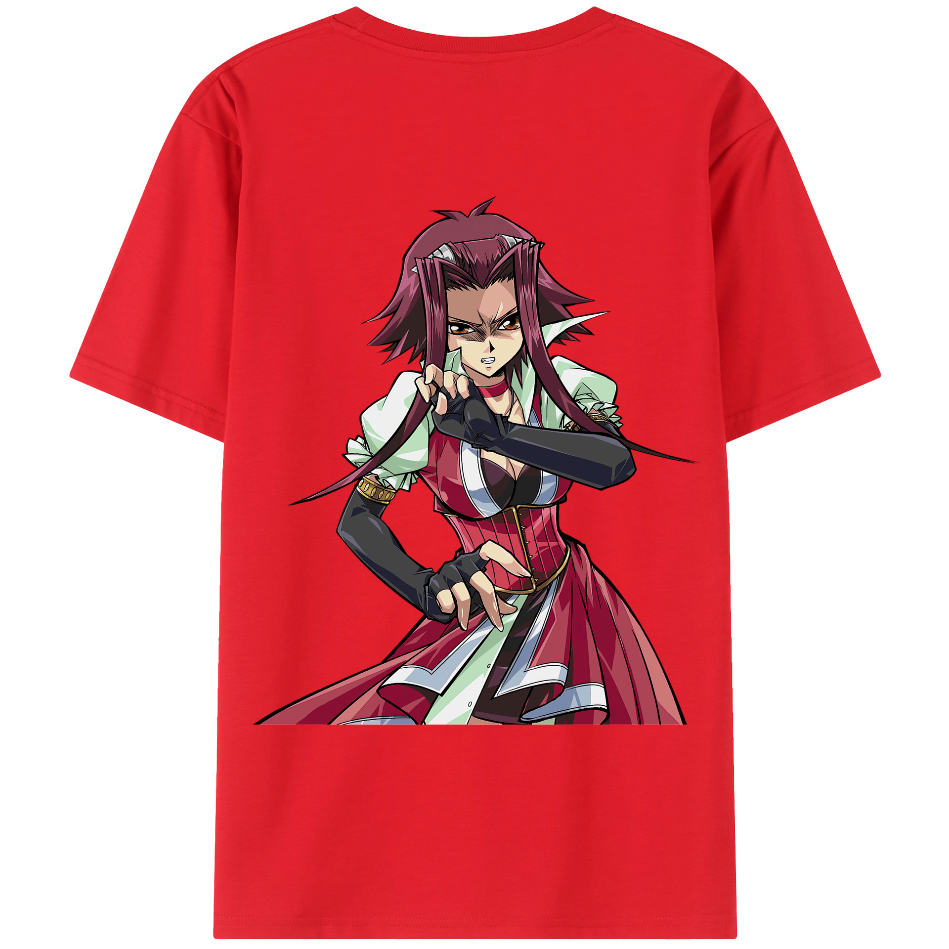 （画像用） 遊☆戯☆王 Yu-Gi-Oh! 綿100％ メンズ半袖Tシャツ（バックプリント） 通気性