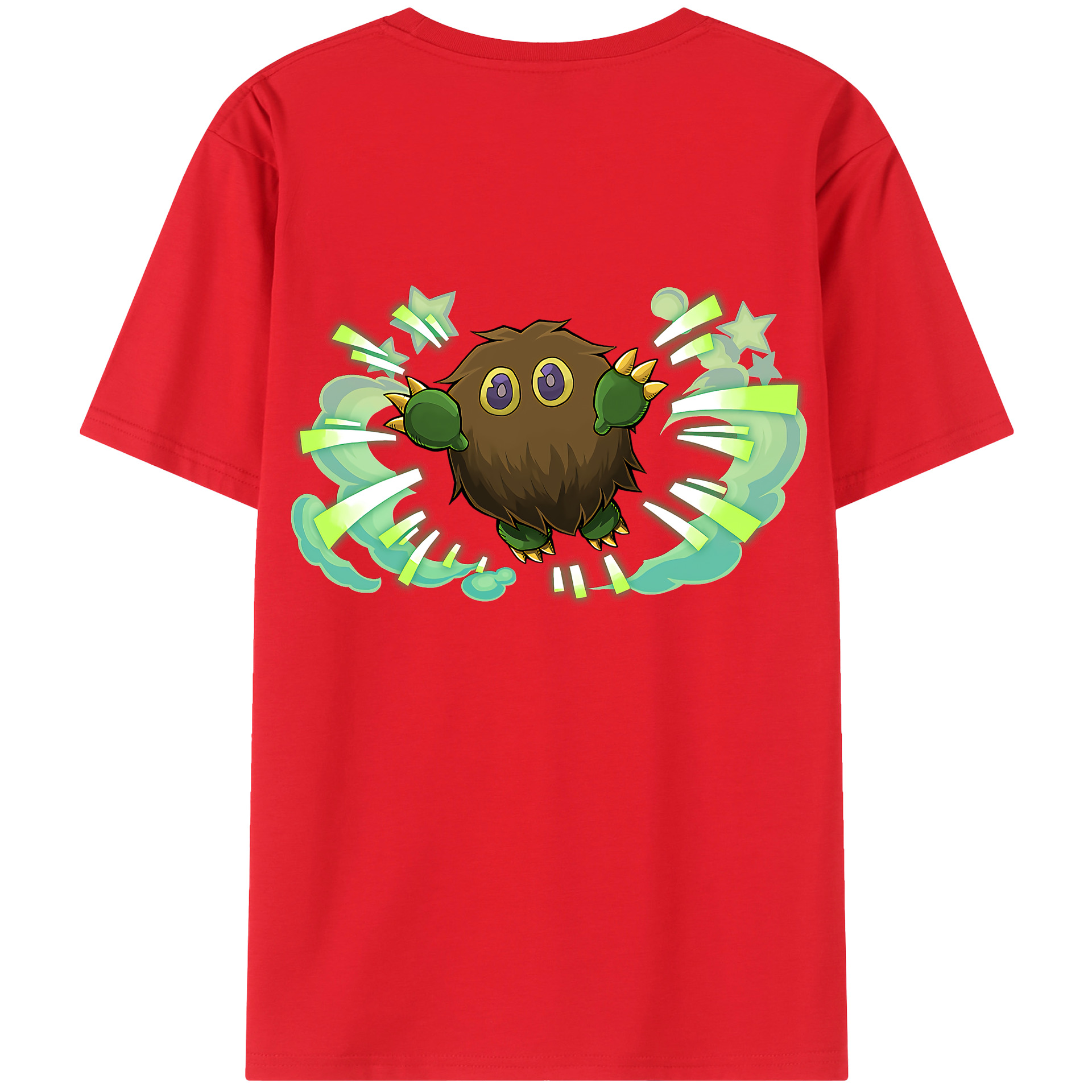 （画像用） 遊☆戯☆王 Yu-Gi-Oh! 綿100％ メンズ半袖Tシャツ（バックプリント） 通気性
