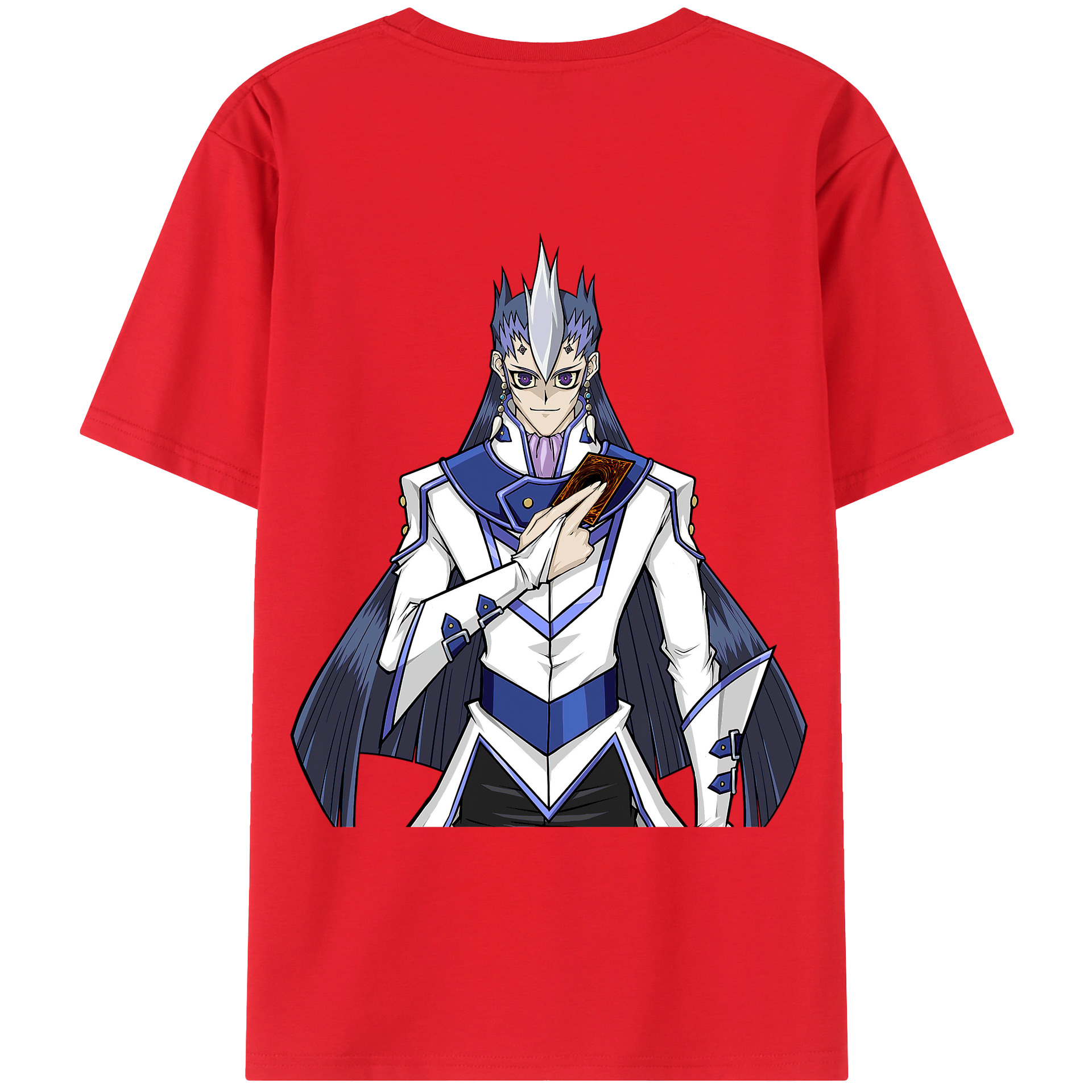 （画像用） 遊☆戯☆王 Yu-Gi-Oh! 綿100％ メンズ半袖Tシャツ（バックプリント） 通気性