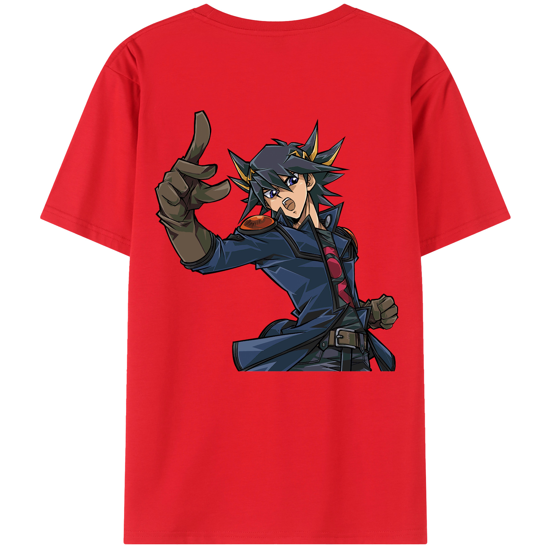 （画像用） 遊☆戯☆王 Yu-Gi-Oh! 綿100％ メンズ半袖Tシャツ（バックプリント） 通気性