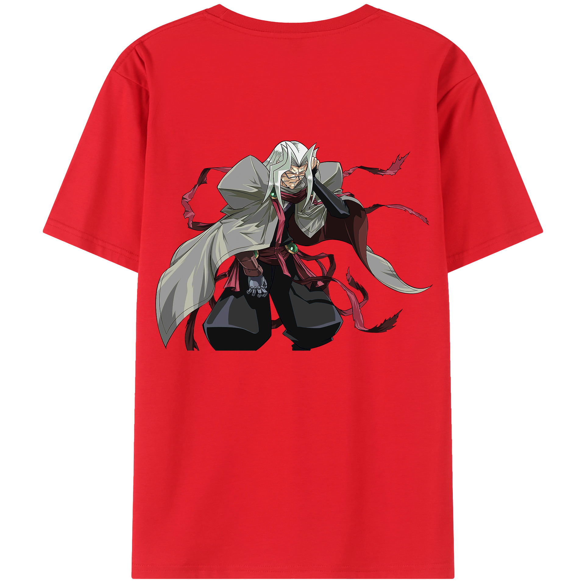 （画像用） 遊☆戯☆王 Yu-Gi-Oh! 綿100％ メンズ半袖Tシャツ（バックプリント） 通気性