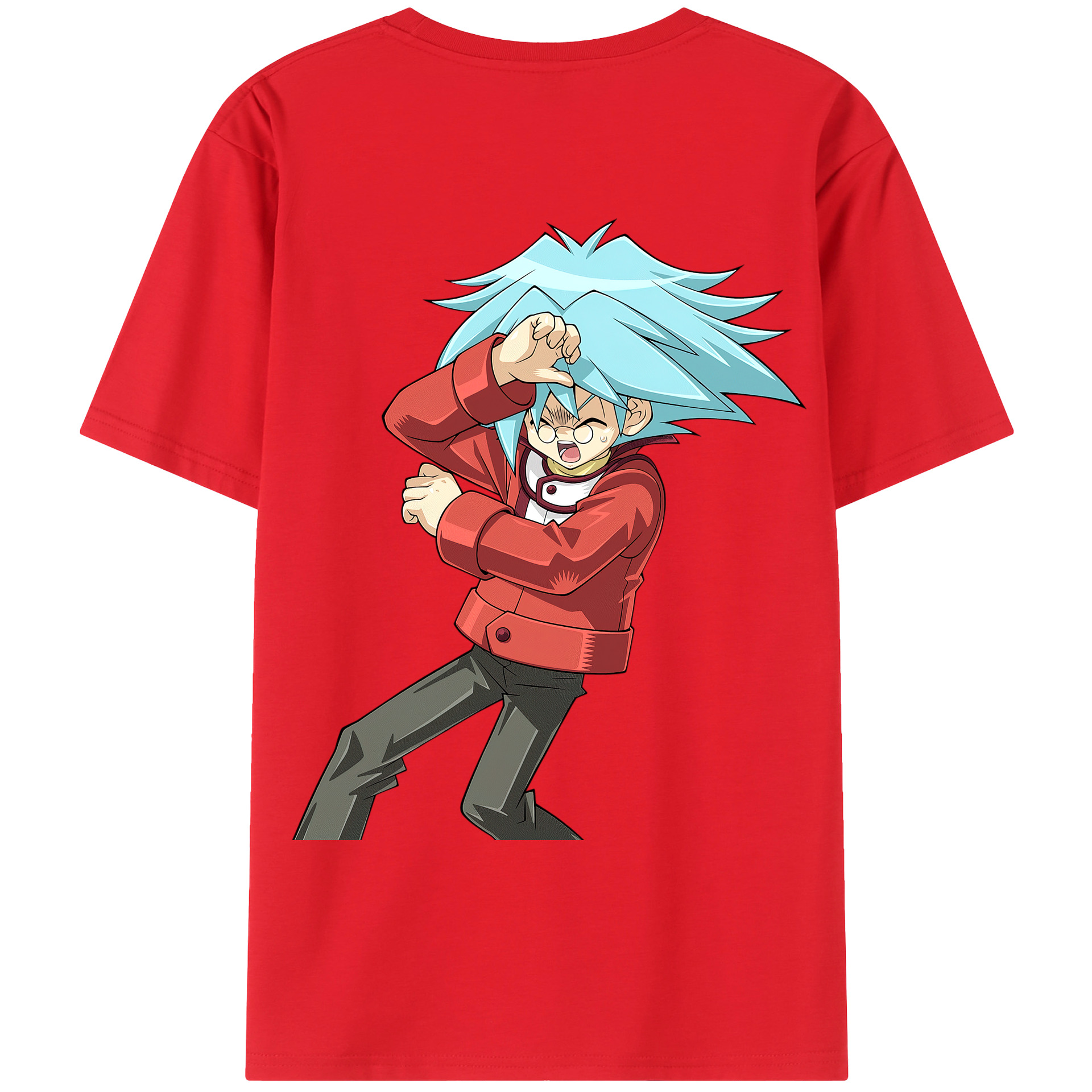 （画像用） 遊☆戯☆王 Yu-Gi-Oh! 綿100％ メンズ半袖Tシャツ（バックプリント） 通気性