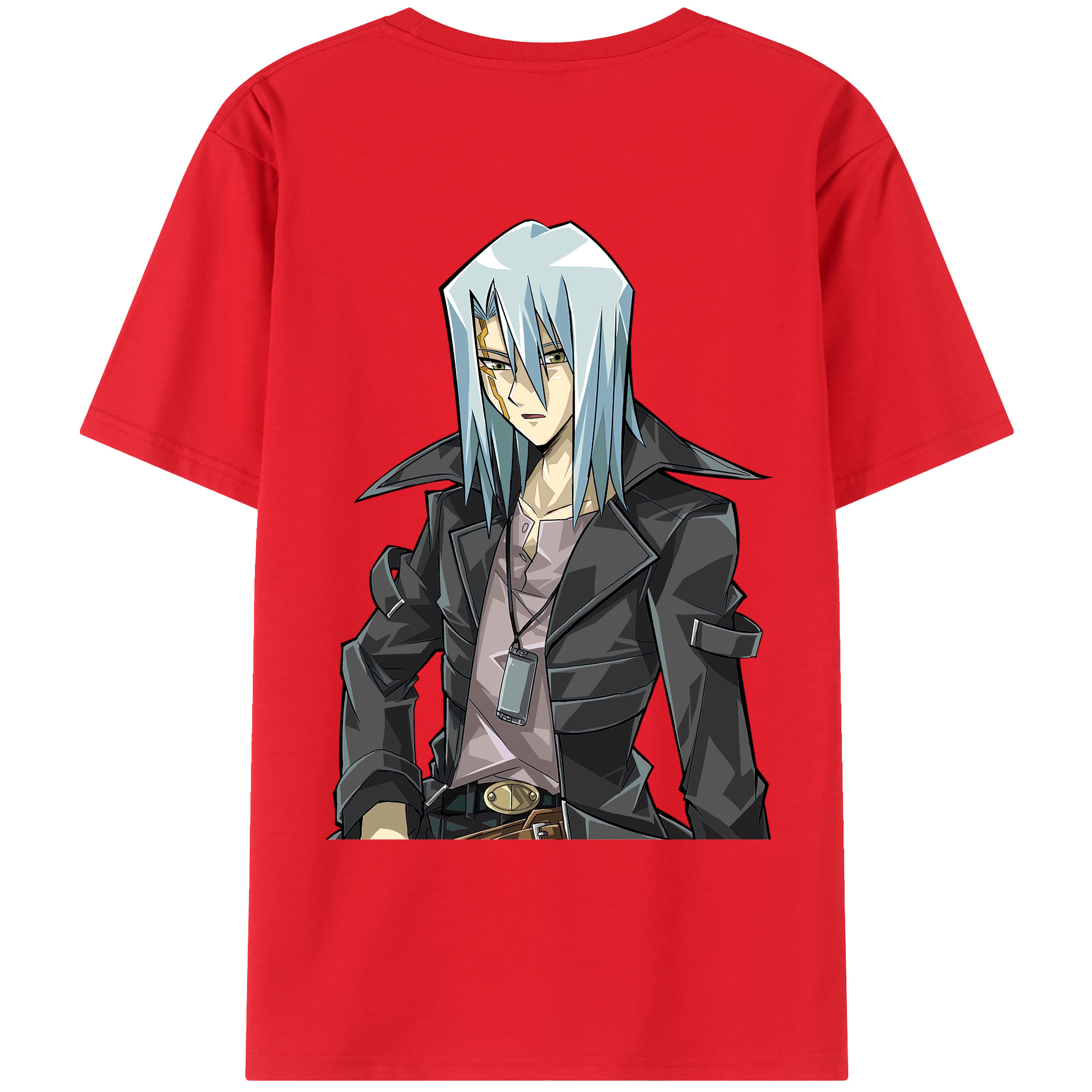 （画像用） 遊☆戯☆王 Yu-Gi-Oh! 綿100％ メンズ半袖Tシャツ（バックプリント） 通気性